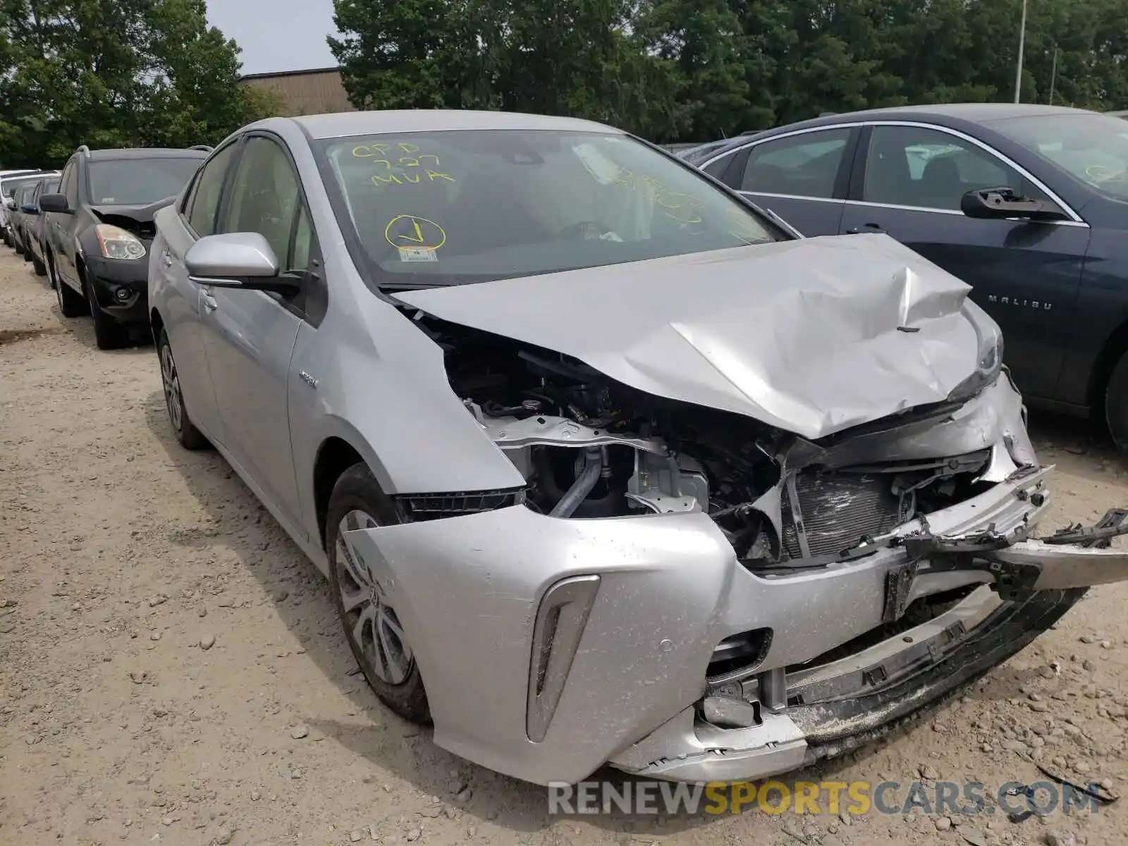 1 Photograph of a damaged car JTDL9MFU1M3026728 TOYOTA PRIUS 2021