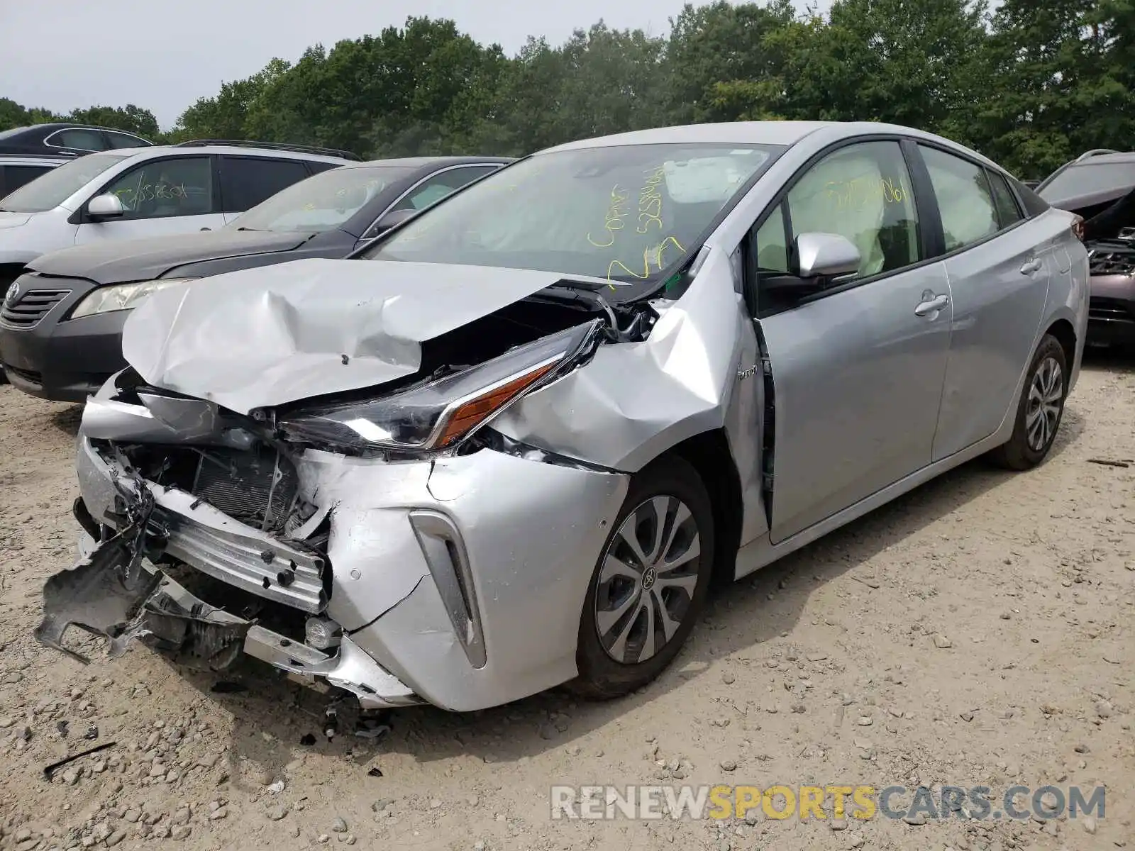 2 Photograph of a damaged car JTDL9MFU1M3026728 TOYOTA PRIUS 2021