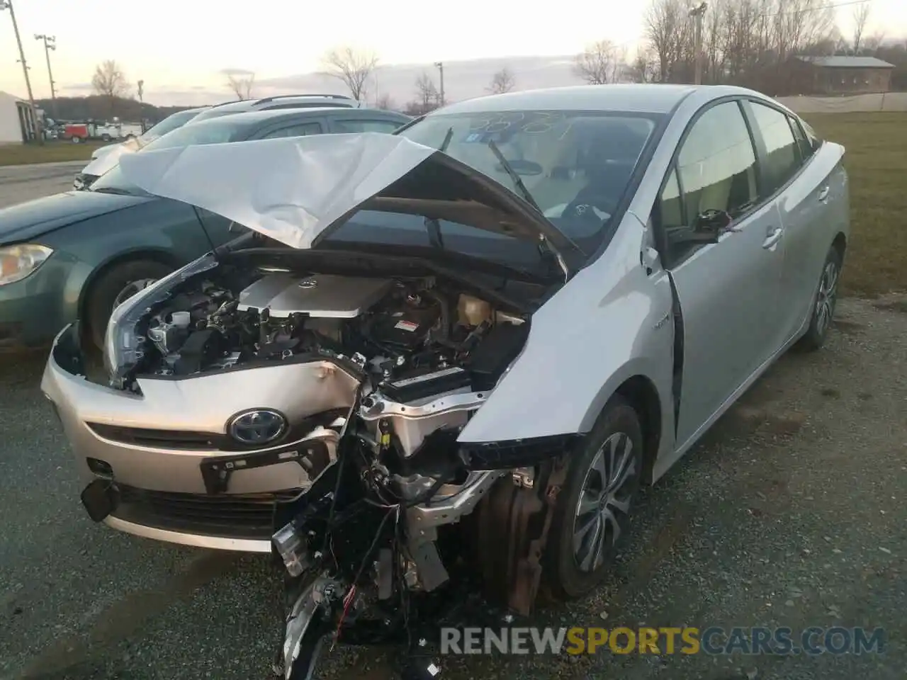 2 Photograph of a damaged car JTDL9MFU1M3027779 TOYOTA PRIUS 2021