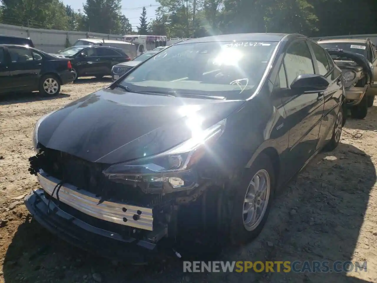 2 Photograph of a damaged car JTDL9MFU1M3030309 TOYOTA PRIUS 2021