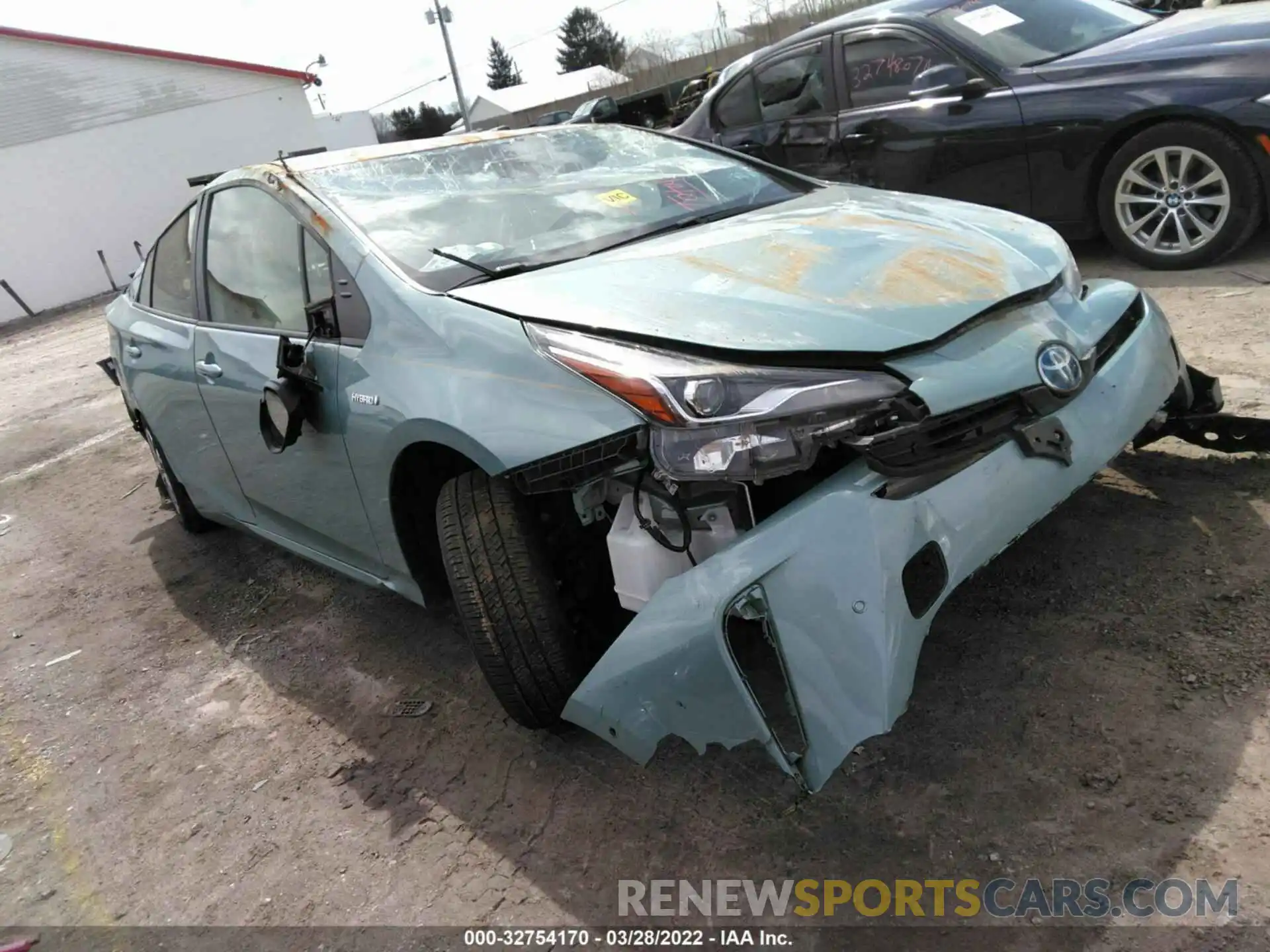 1 Photograph of a damaged car JTDL9MFU1M3030603 TOYOTA PRIUS 2021