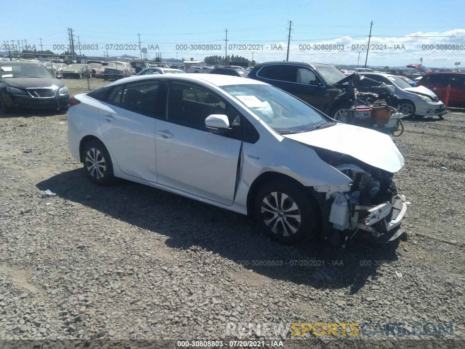 1 Photograph of a damaged car JTDL9MFU2M3025670 TOYOTA PRIUS 2021