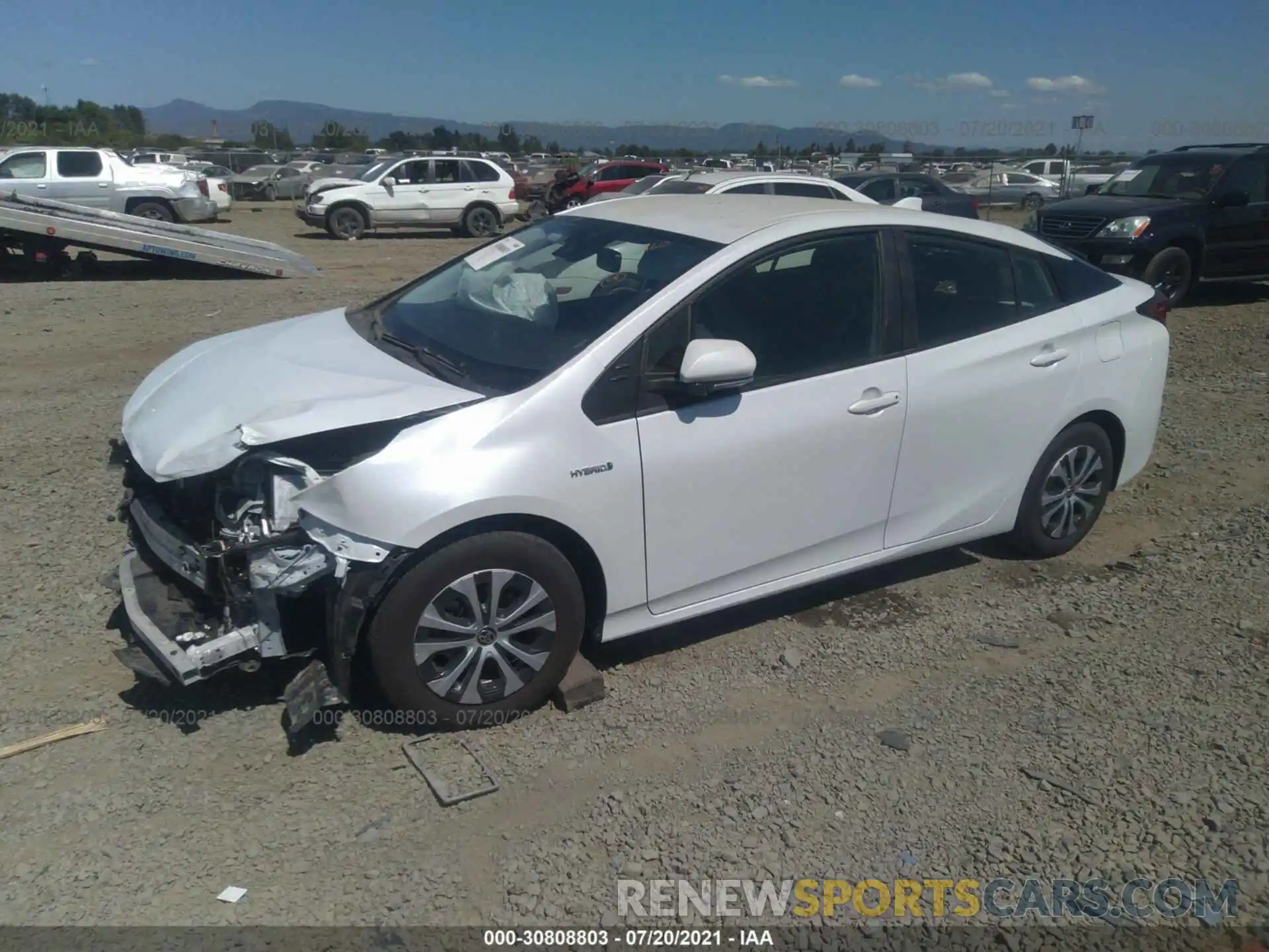 2 Photograph of a damaged car JTDL9MFU2M3025670 TOYOTA PRIUS 2021