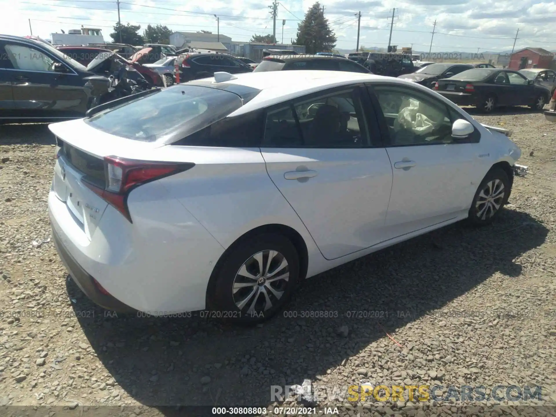 4 Photograph of a damaged car JTDL9MFU2M3025670 TOYOTA PRIUS 2021