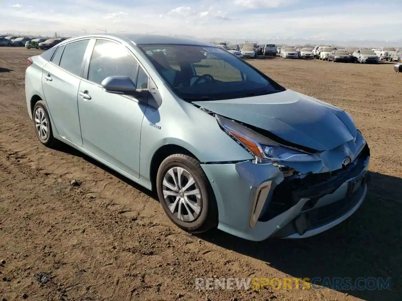 1 Photograph of a damaged car JTDL9MFU2M3027287 TOYOTA PRIUS 2021