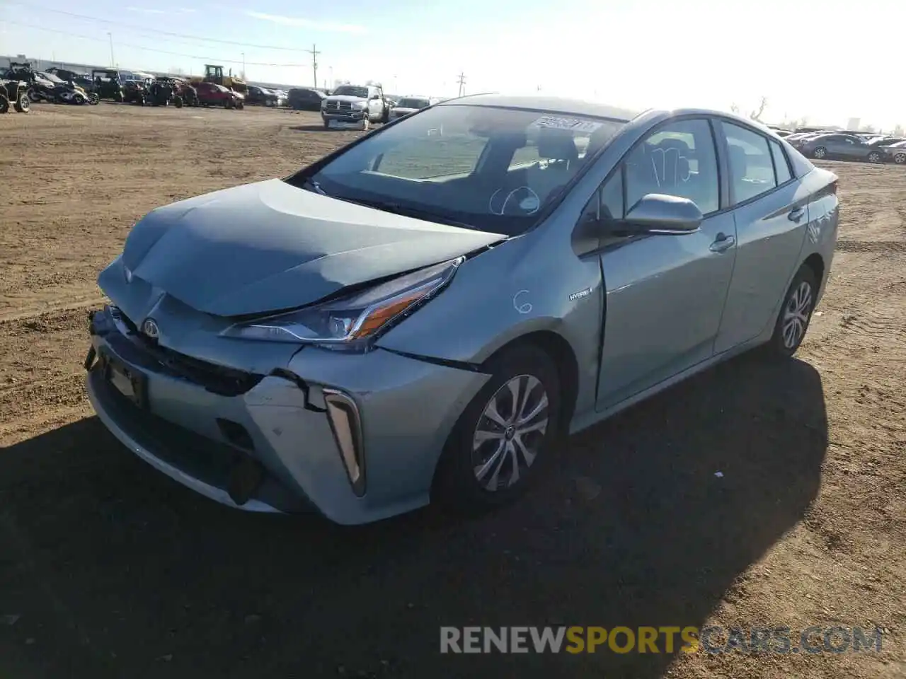 2 Photograph of a damaged car JTDL9MFU2M3027287 TOYOTA PRIUS 2021