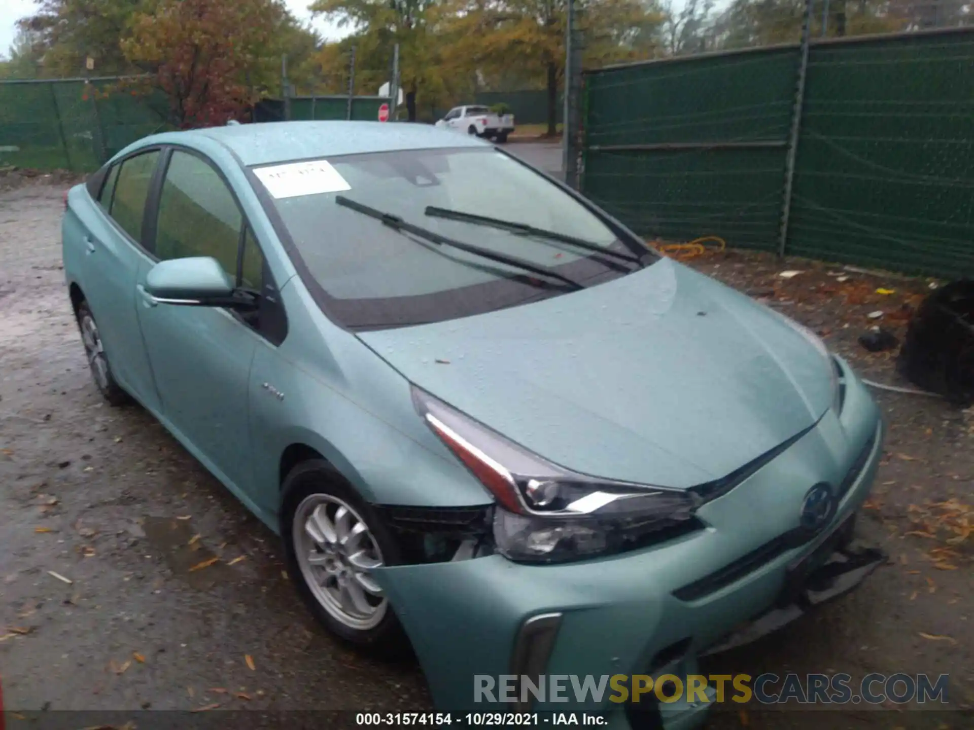 1 Photograph of a damaged car JTDL9MFU2M3031307 TOYOTA PRIUS 2021