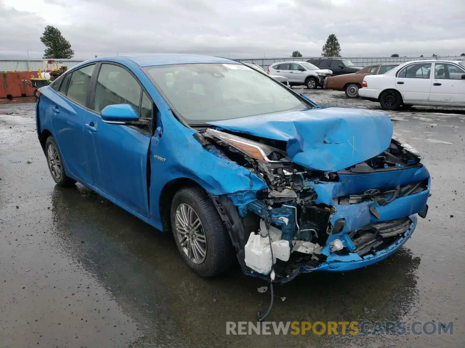 1 Photograph of a damaged car JTDL9MFU3M3023667 TOYOTA PRIUS 2021