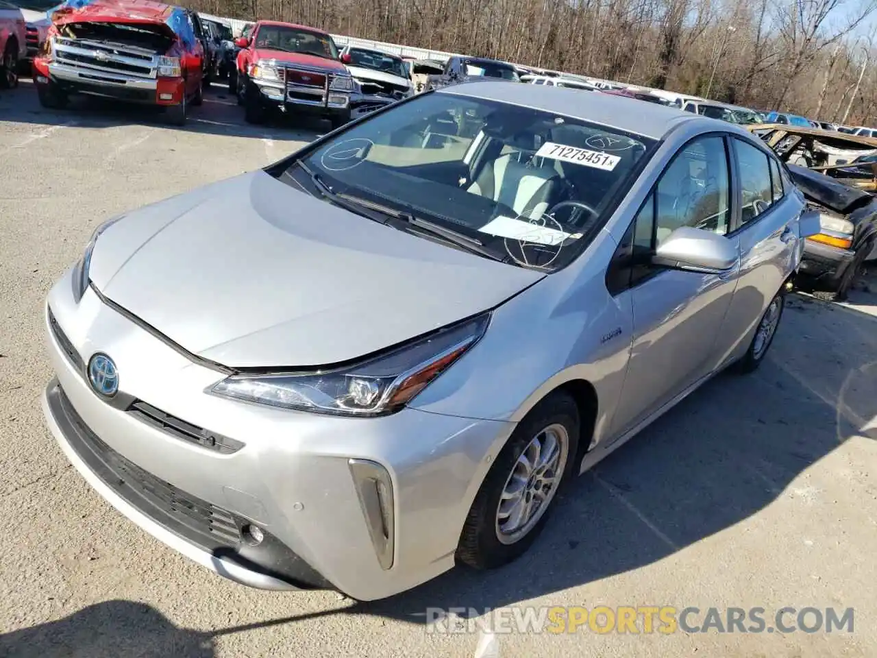 2 Photograph of a damaged car JTDL9MFU3M3024074 TOYOTA PRIUS 2021