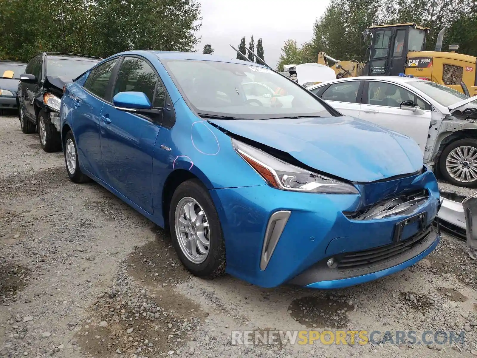 1 Photograph of a damaged car JTDL9MFU3M3026214 TOYOTA PRIUS 2021