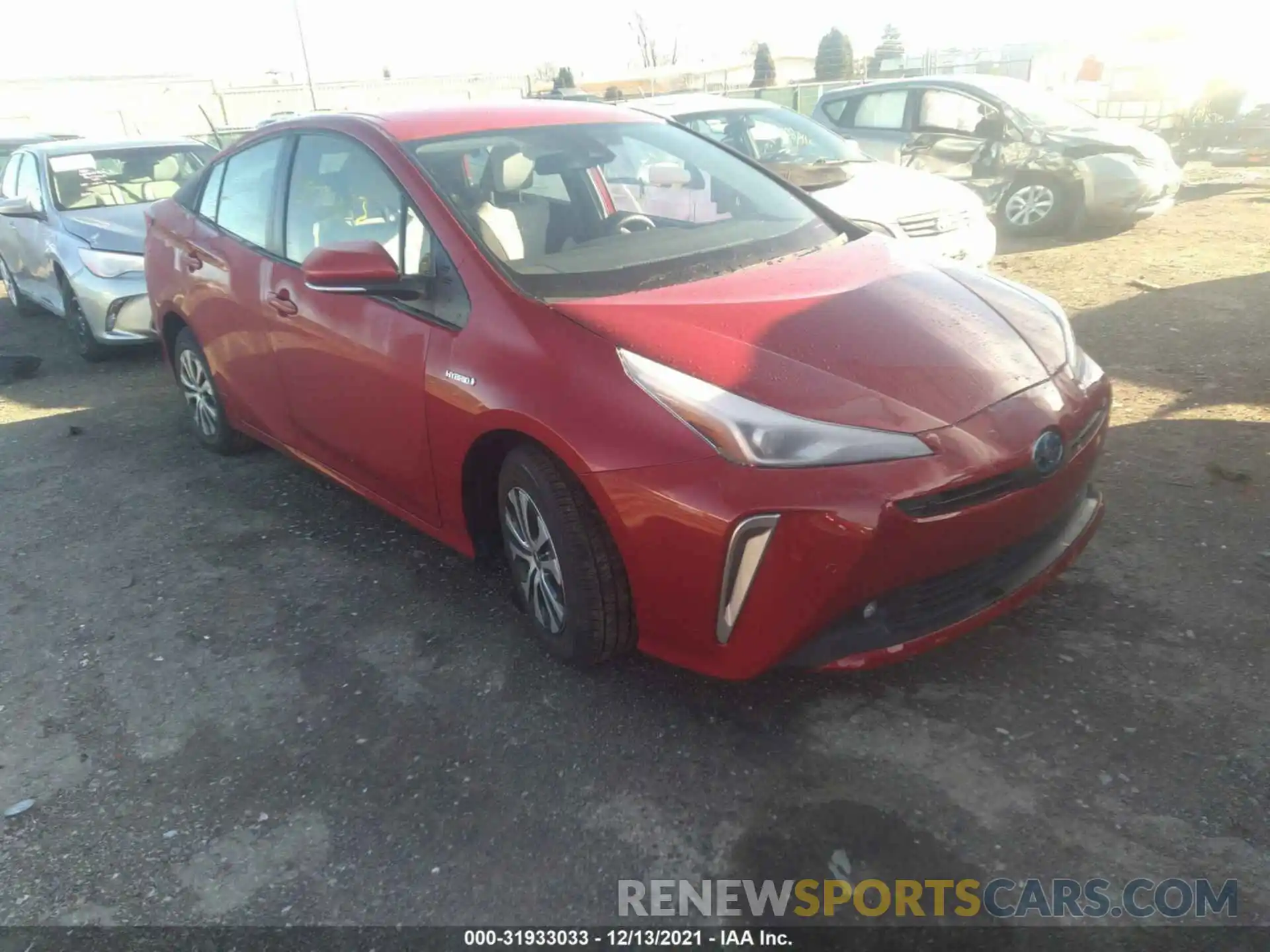 1 Photograph of a damaged car JTDL9MFU3M3026293 TOYOTA PRIUS 2021