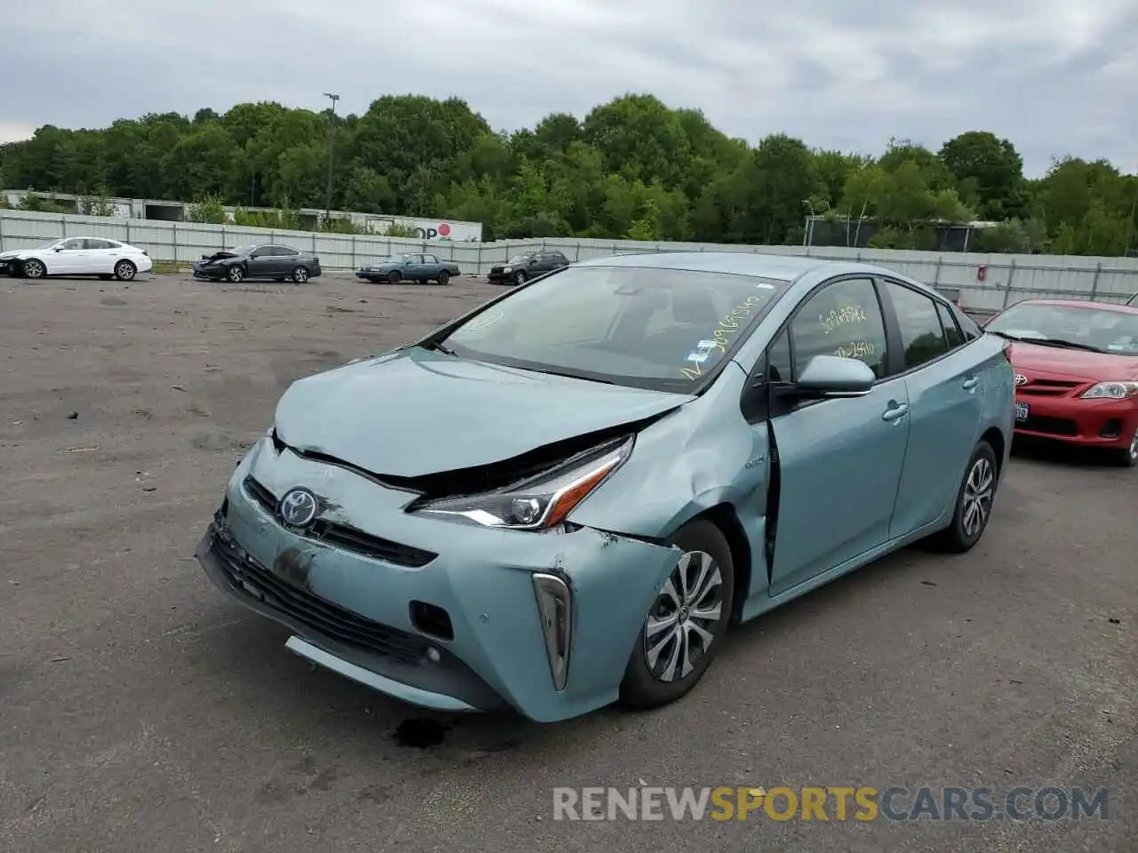 2 Photograph of a damaged car JTDL9MFU3M3027251 TOYOTA PRIUS 2021