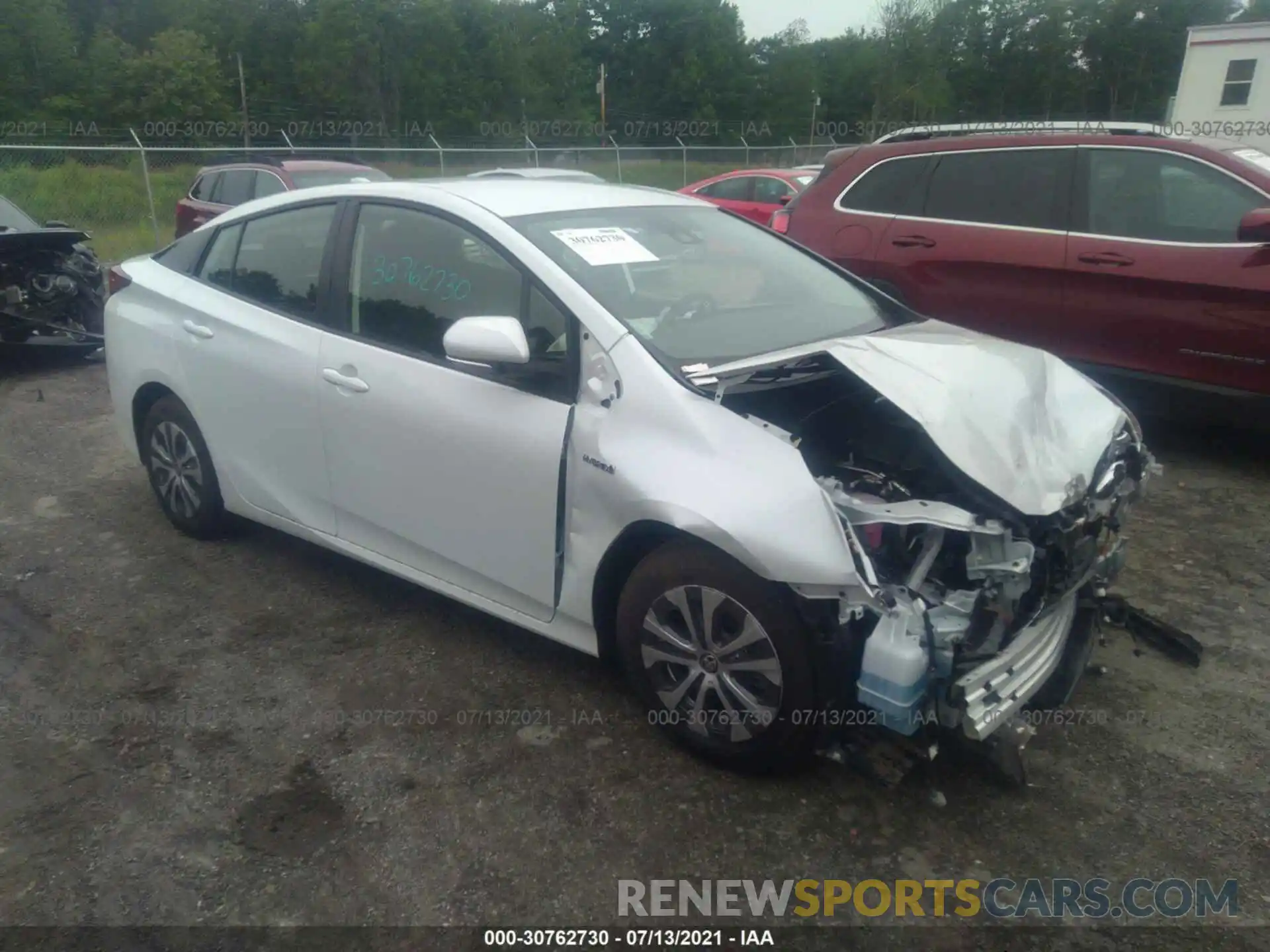 1 Photograph of a damaged car JTDL9MFU3M3027704 TOYOTA PRIUS 2021