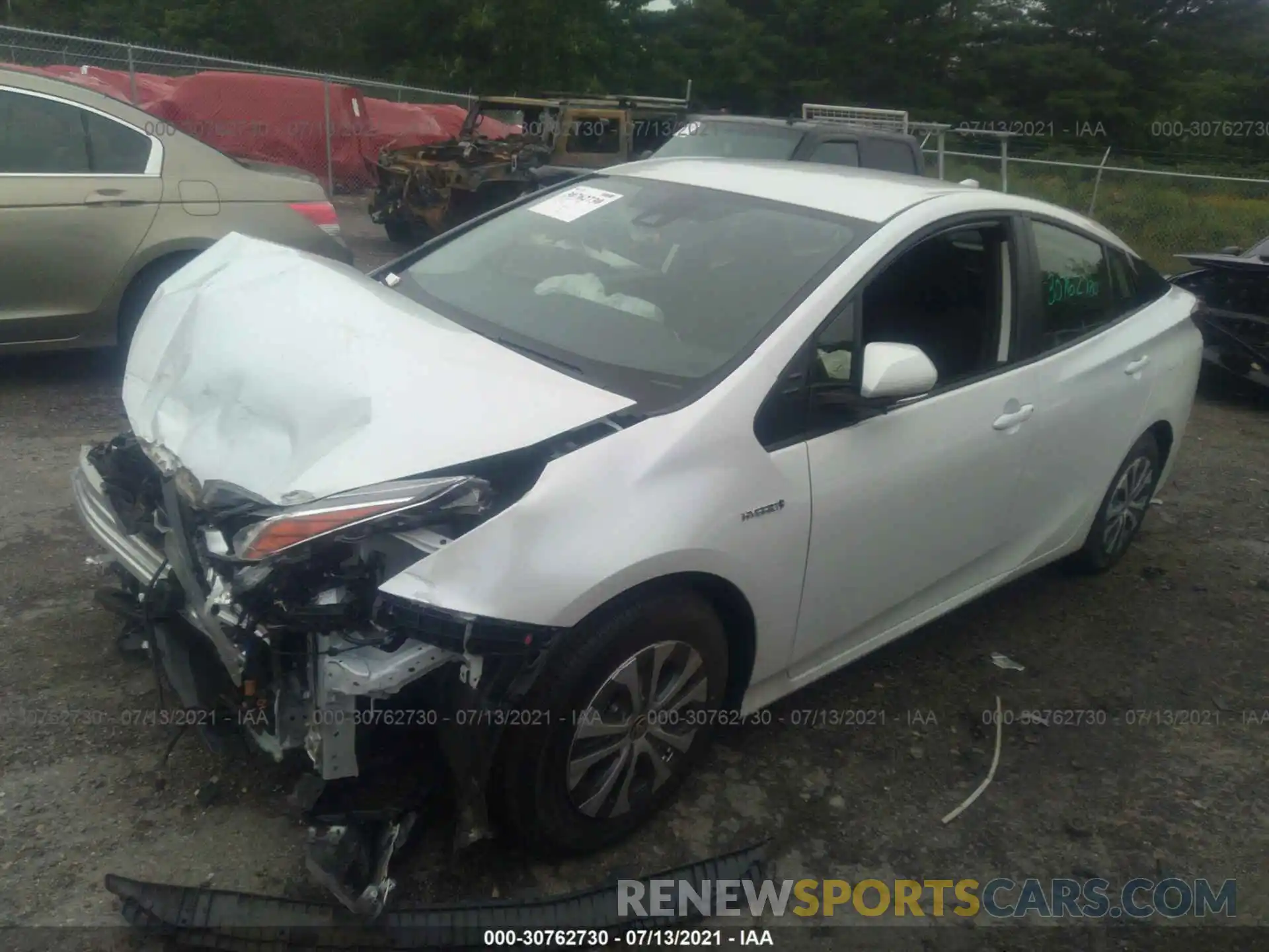 2 Photograph of a damaged car JTDL9MFU3M3027704 TOYOTA PRIUS 2021