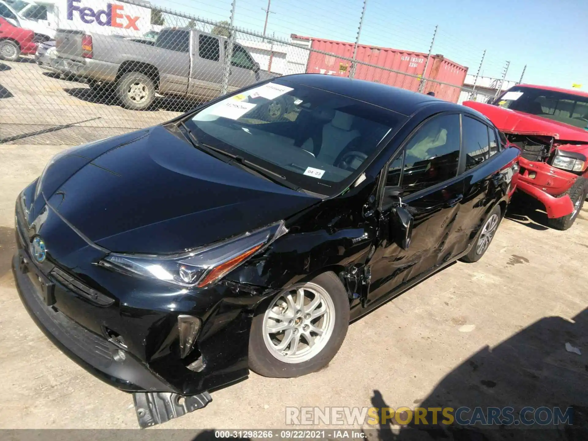 2 Photograph of a damaged car JTDL9MFU3M3028609 TOYOTA PRIUS 2021