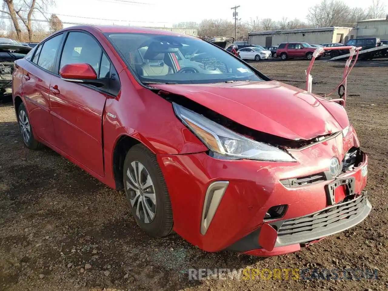 1 Photograph of a damaged car JTDL9MFU3M3030523 TOYOTA PRIUS 2021