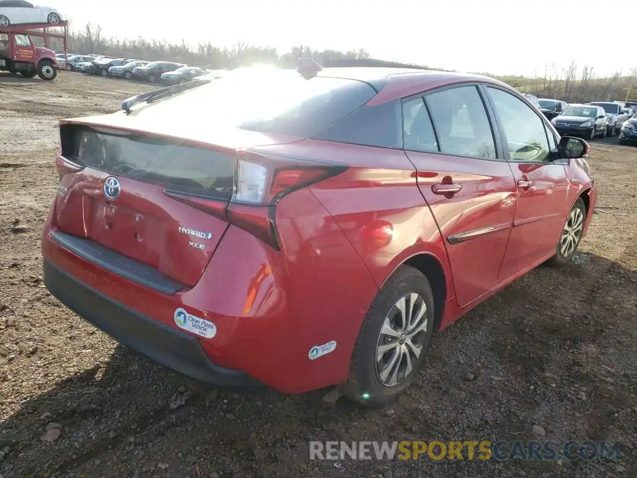 4 Photograph of a damaged car JTDL9MFU3M3030523 TOYOTA PRIUS 2021