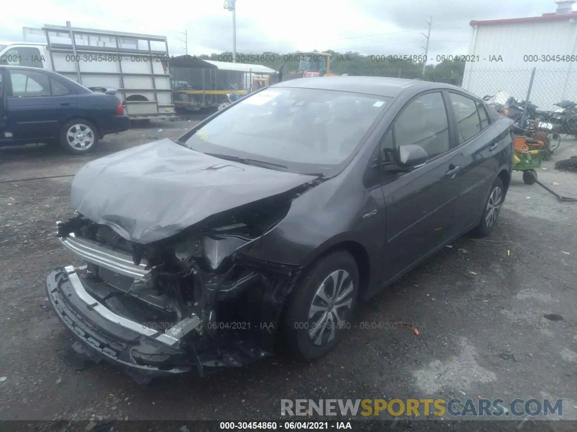 2 Photograph of a damaged car JTDL9MFU4M3022818 TOYOTA PRIUS 2021