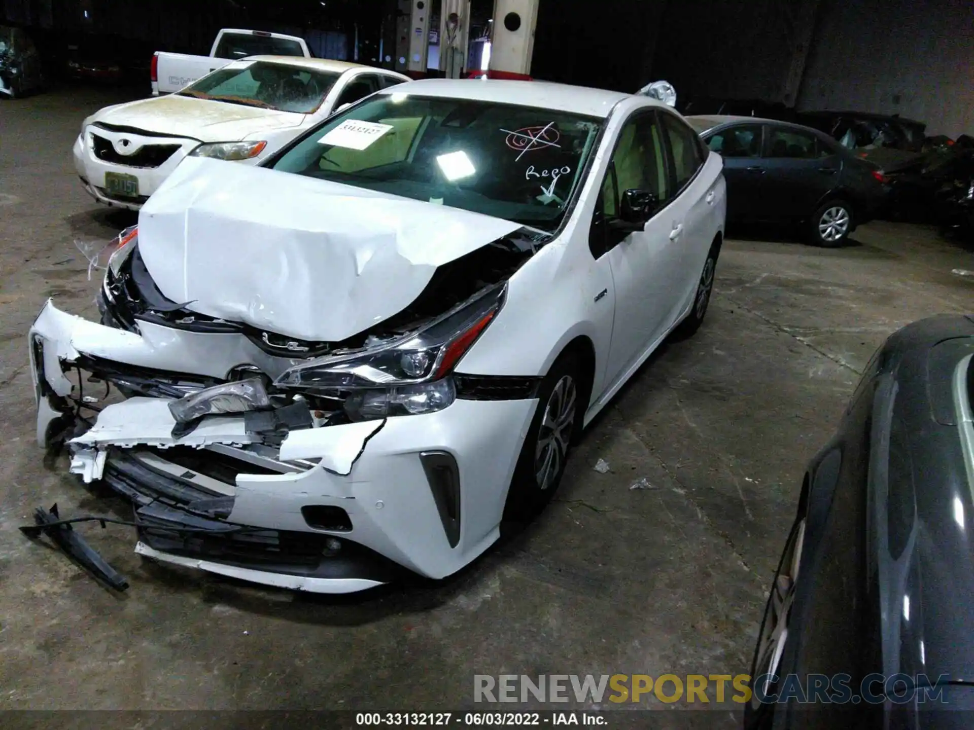 2 Photograph of a damaged car JTDL9MFU4M3024763 TOYOTA PRIUS 2021