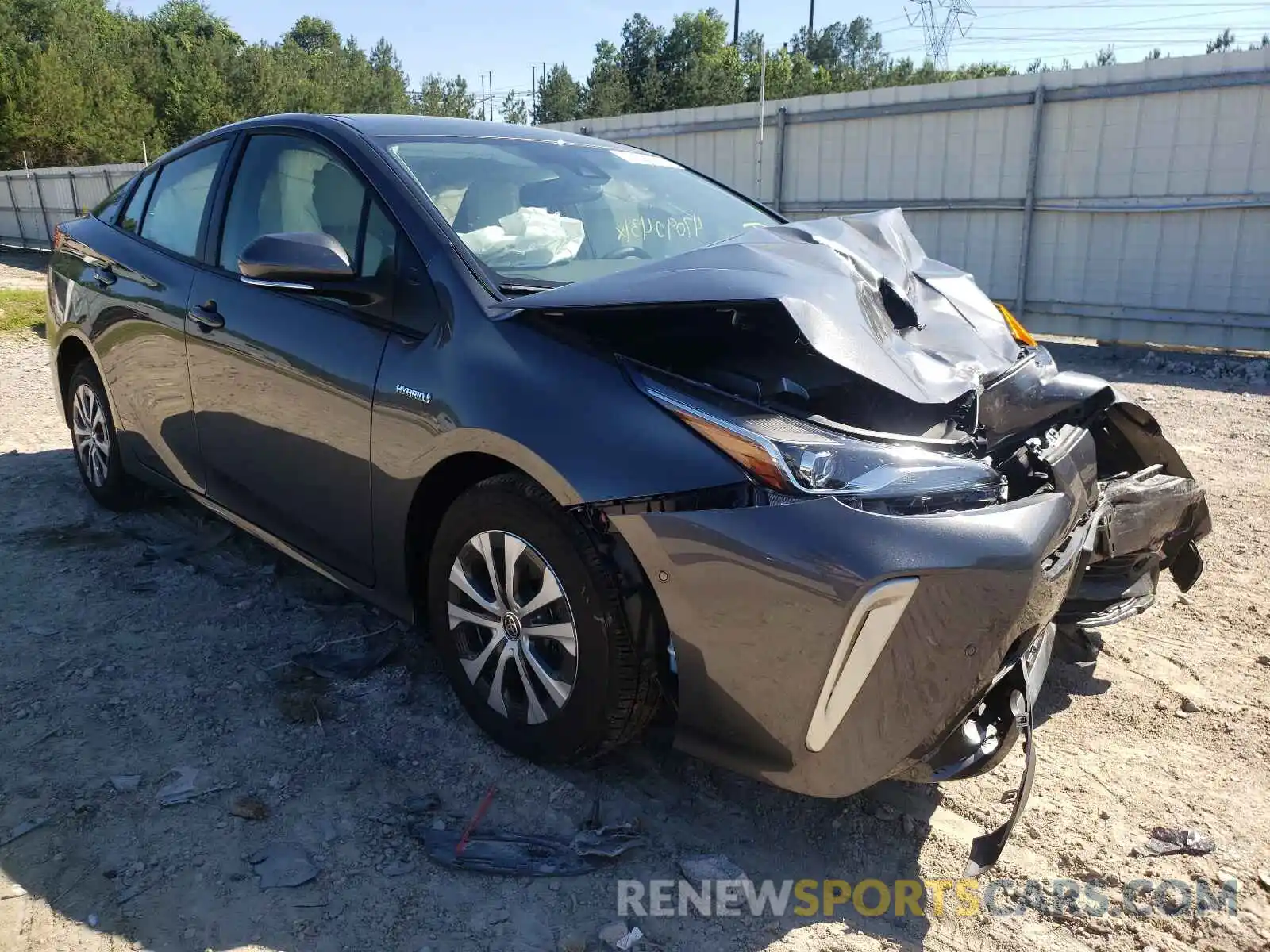 1 Photograph of a damaged car JTDL9MFU4M3027811 TOYOTA PRIUS 2021