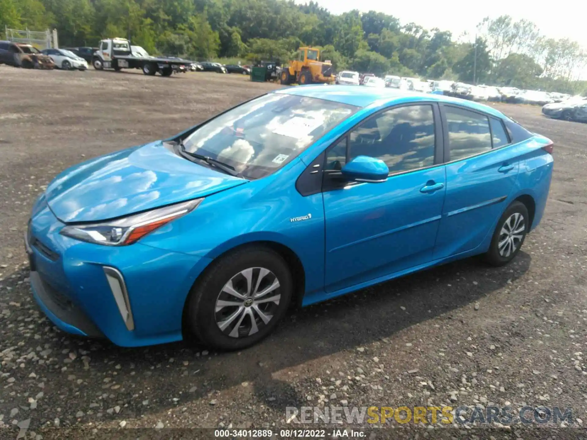 2 Photograph of a damaged car JTDL9MFU4M3030076 TOYOTA PRIUS 2021