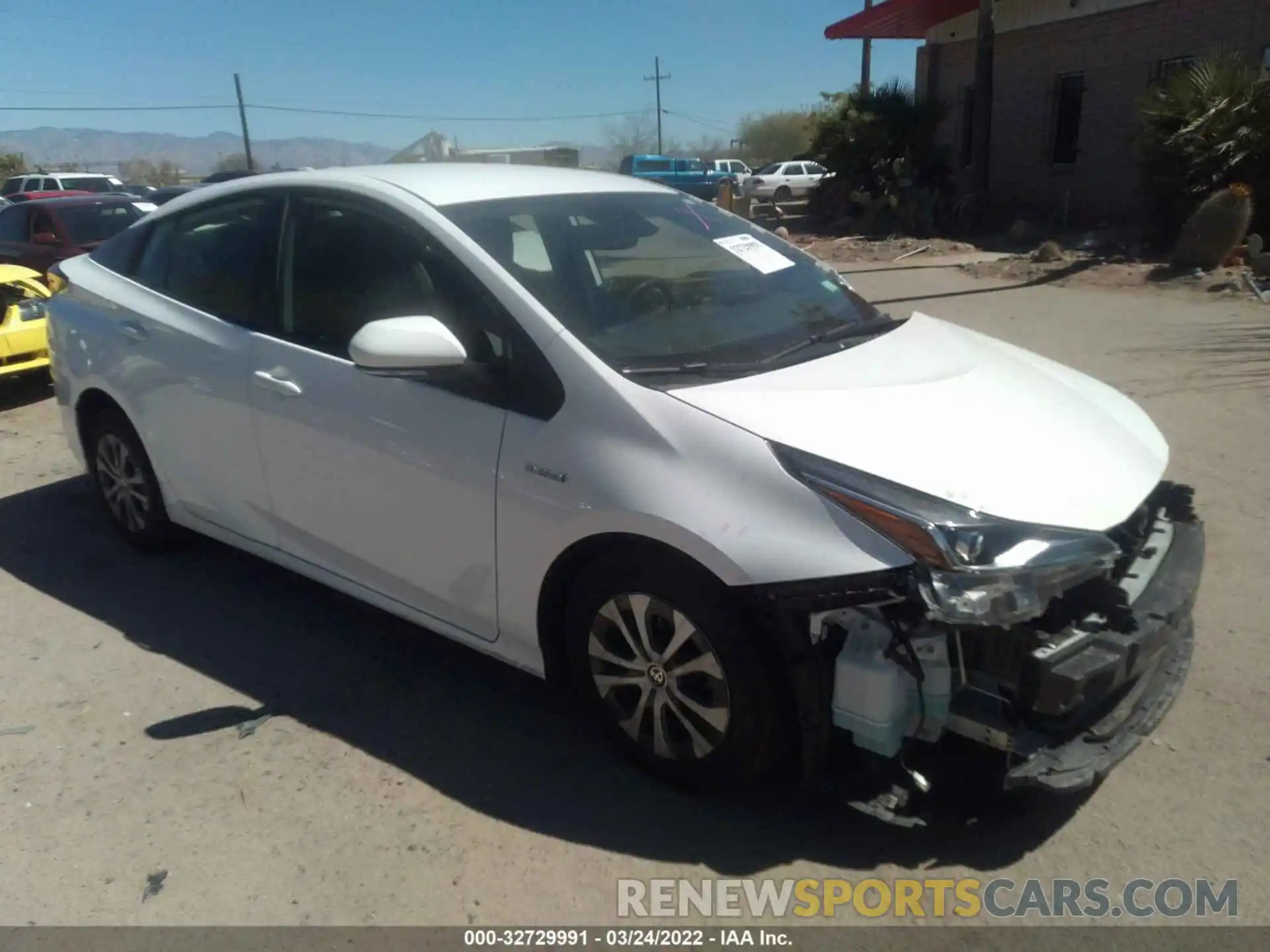 1 Photograph of a damaged car JTDL9MFU5M3022634 TOYOTA PRIUS 2021