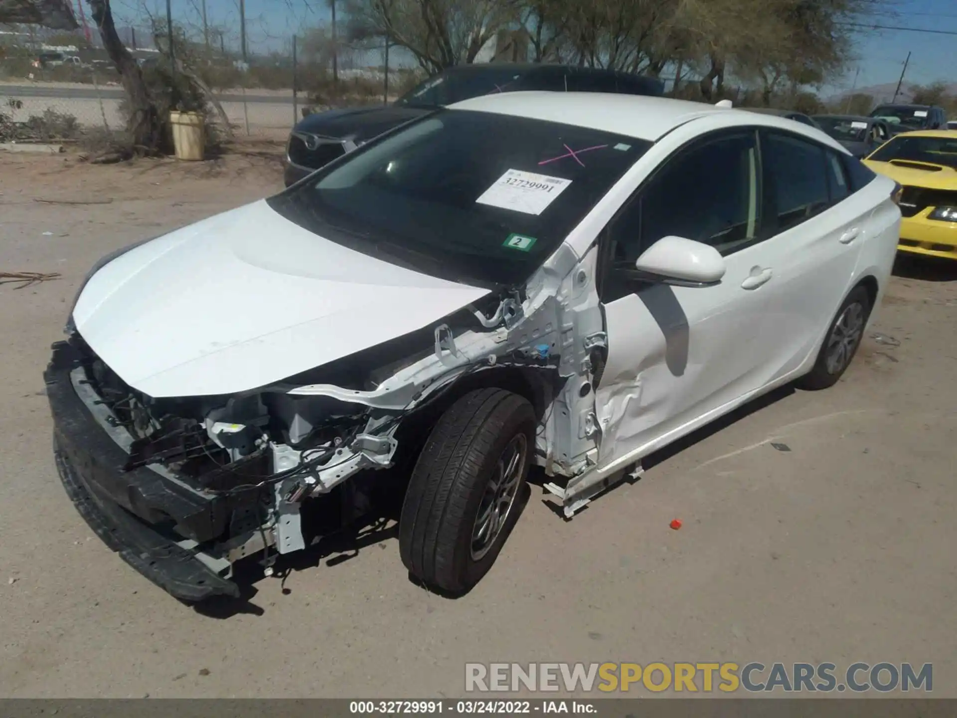 2 Photograph of a damaged car JTDL9MFU5M3022634 TOYOTA PRIUS 2021