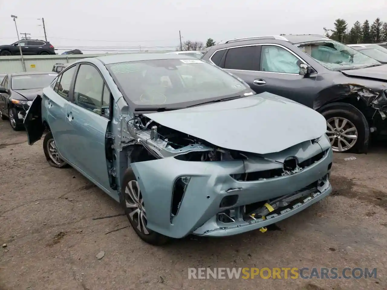 1 Photograph of a damaged car JTDL9MFU5M3023797 TOYOTA PRIUS 2021