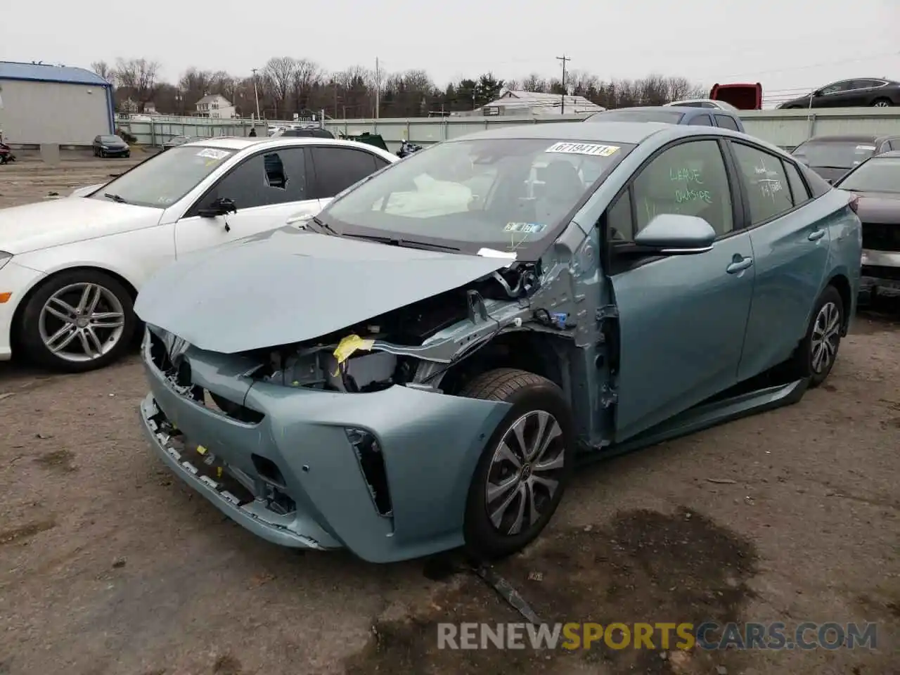 2 Photograph of a damaged car JTDL9MFU5M3023797 TOYOTA PRIUS 2021