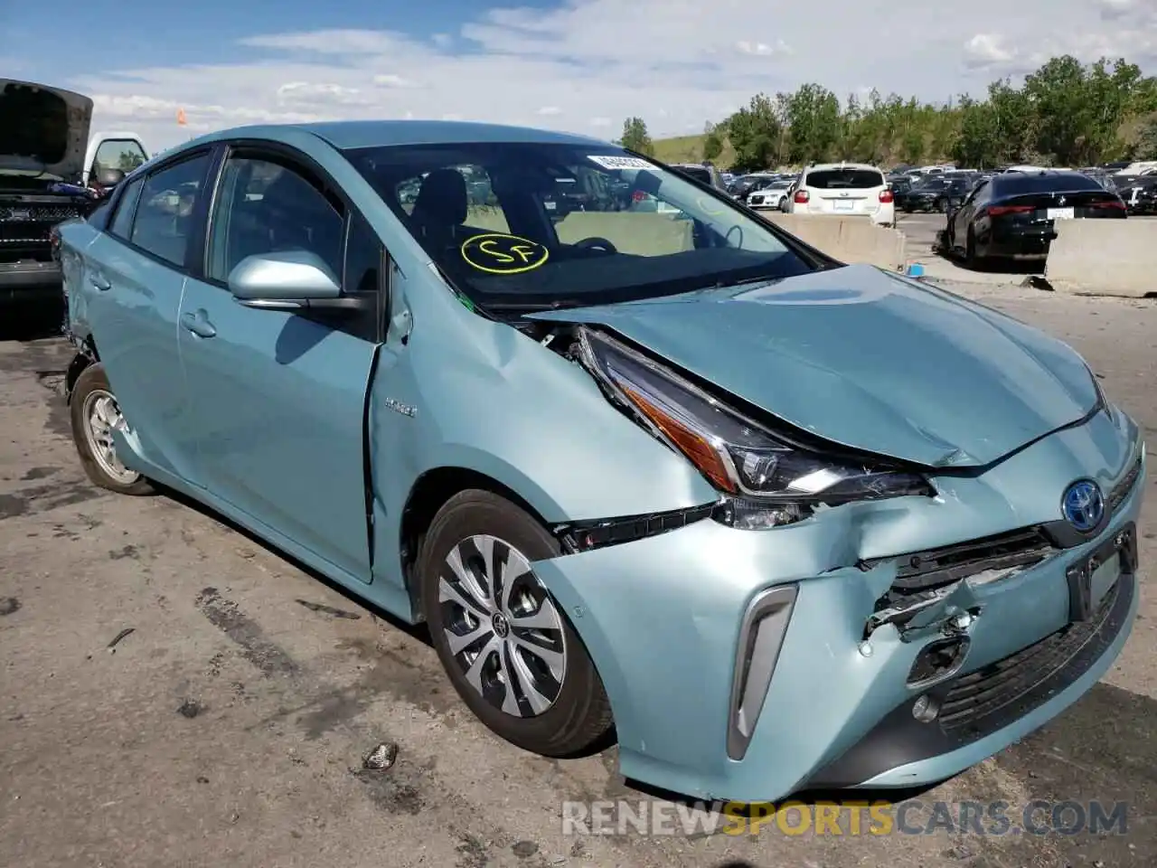 1 Photograph of a damaged car JTDL9MFU5M3030118 TOYOTA PRIUS 2021