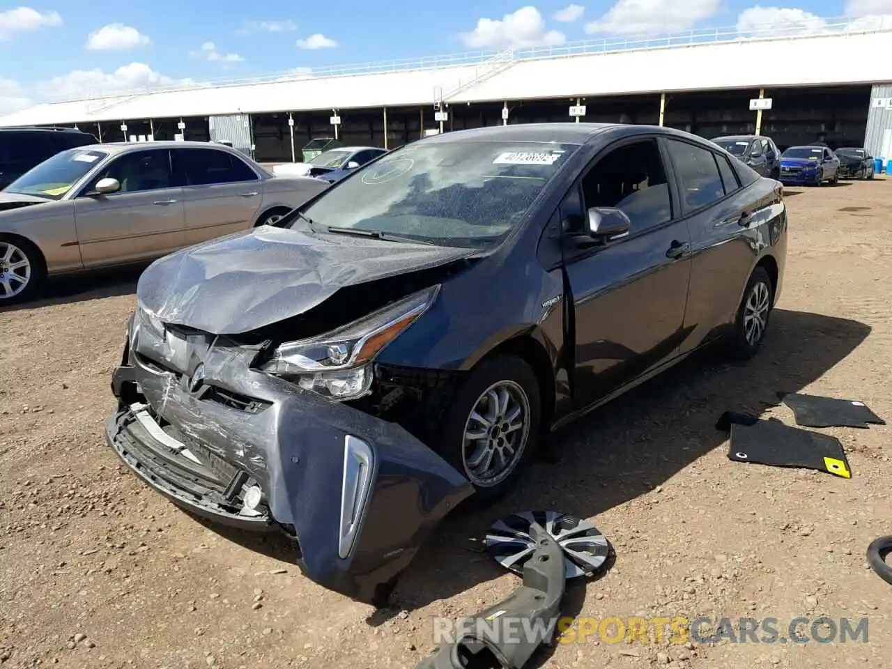 2 Фотография поврежденного автомобиля JTDL9MFU5M3030880 TOYOTA PRIUS 2021