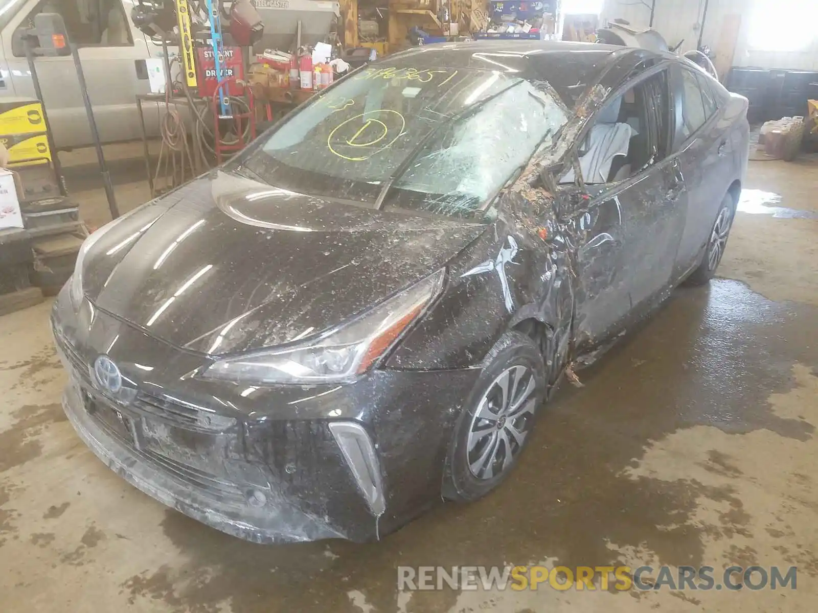 2 Photograph of a damaged car JTDL9MFU6M3024828 TOYOTA PRIUS 2021