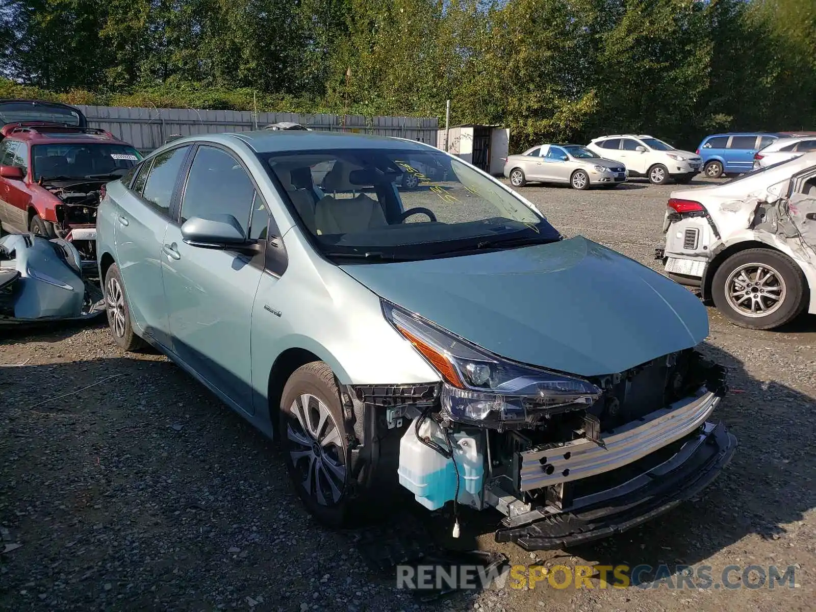 1 Photograph of a damaged car JTDL9MFU6M3024912 TOYOTA PRIUS 2021