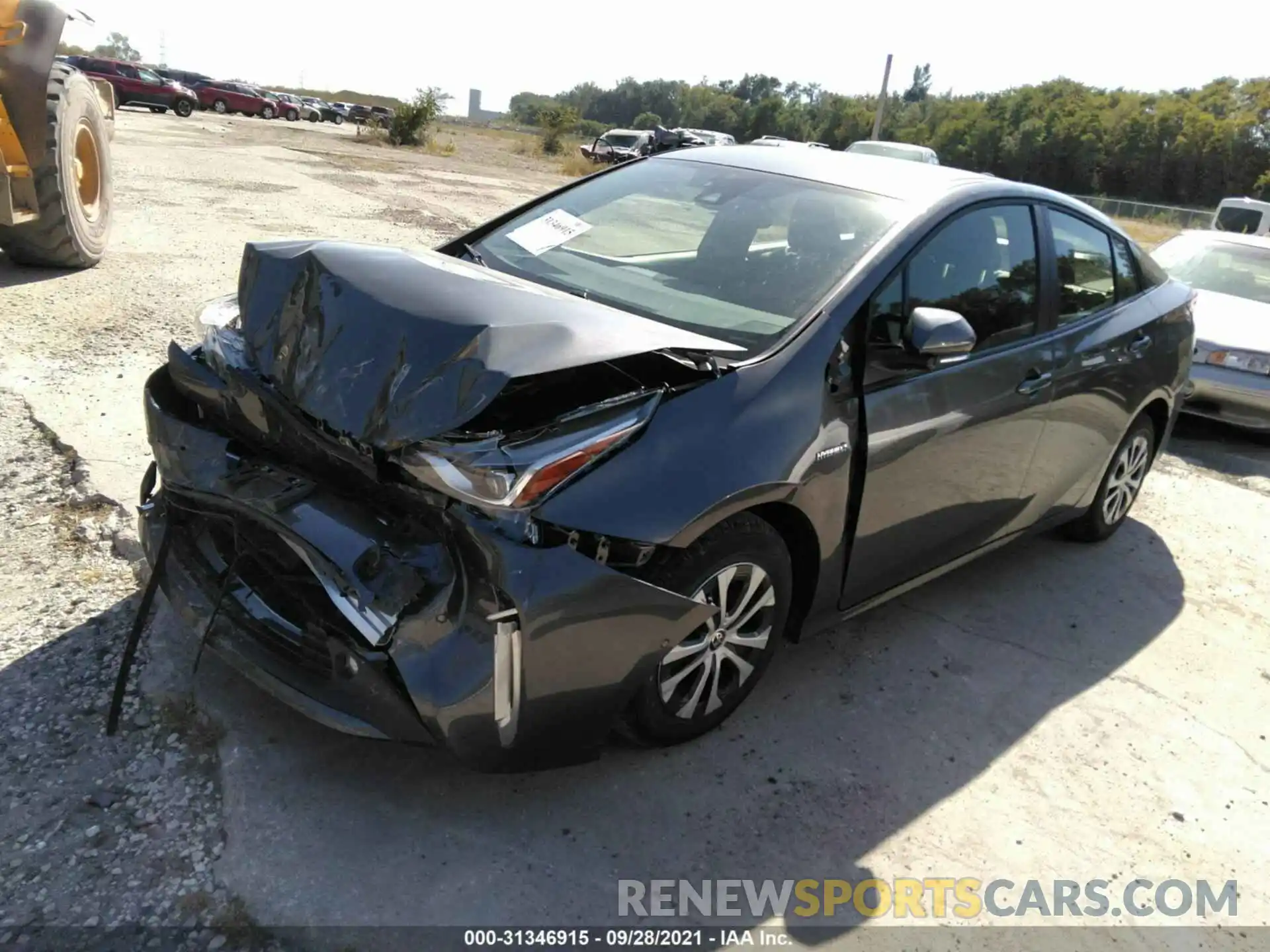 2 Photograph of a damaged car JTDL9MFU6M3025574 TOYOTA PRIUS 2021