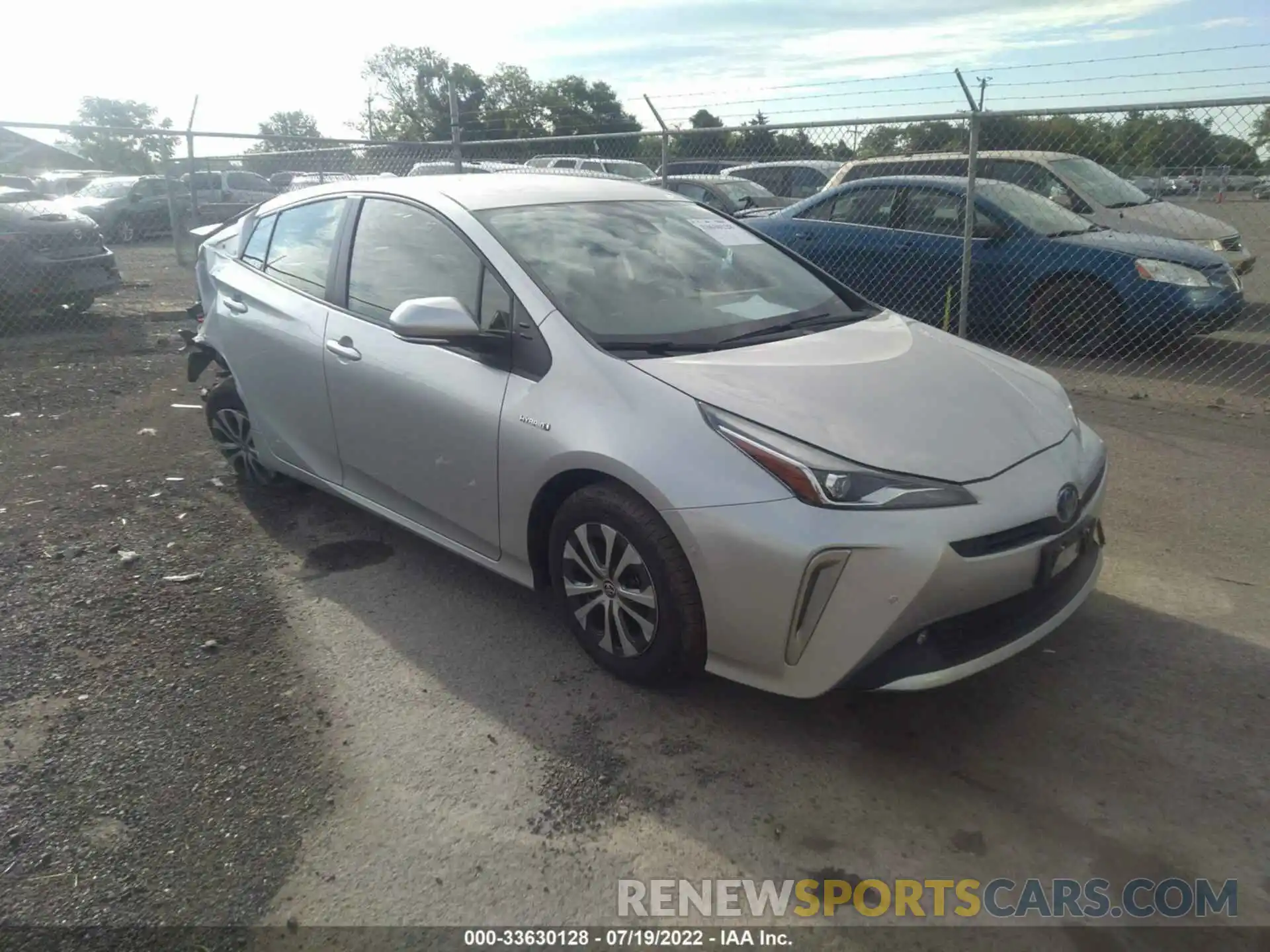 1 Photograph of a damaged car JTDL9MFU6M3025588 TOYOTA PRIUS 2021