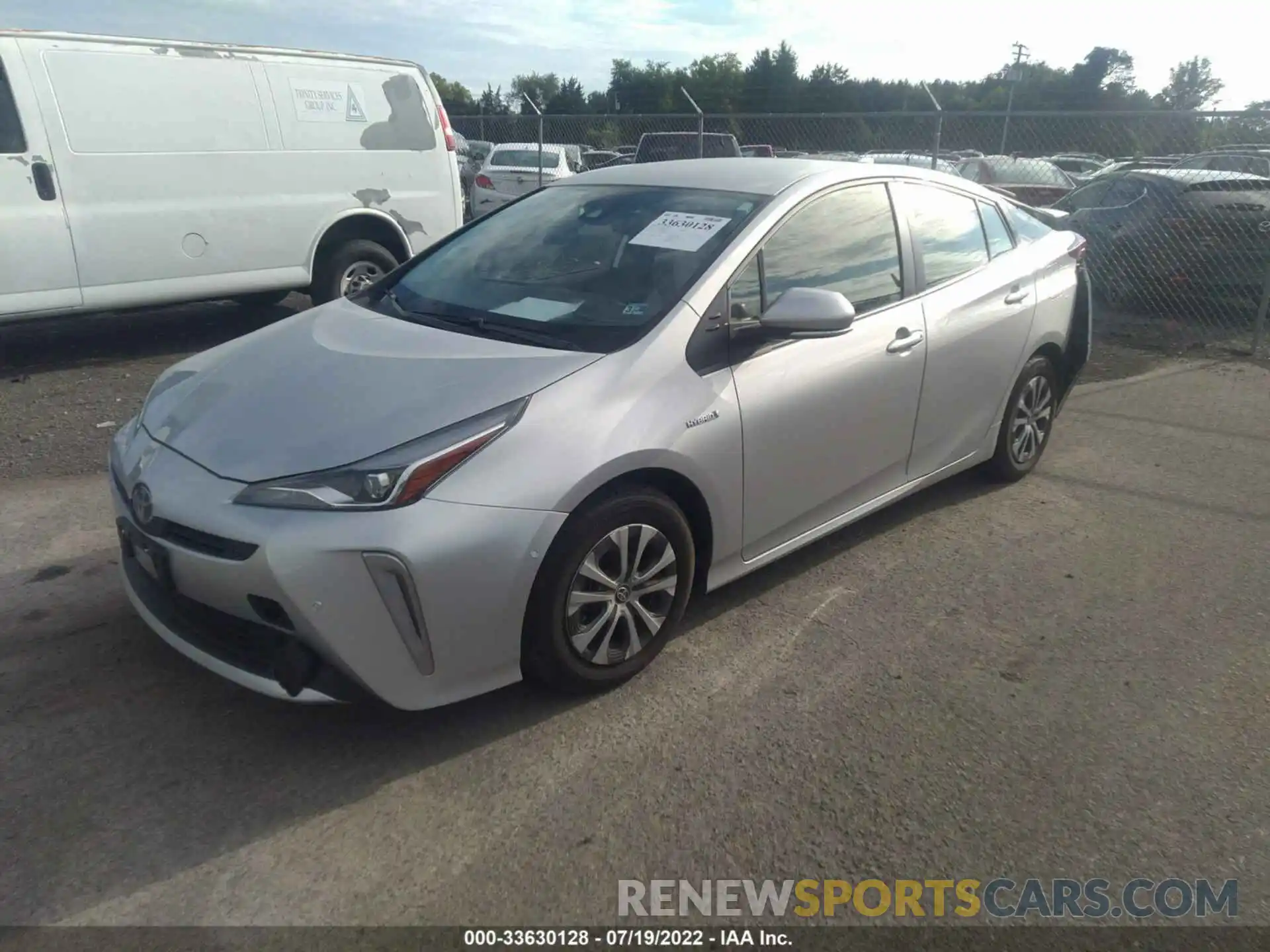 2 Photograph of a damaged car JTDL9MFU6M3025588 TOYOTA PRIUS 2021