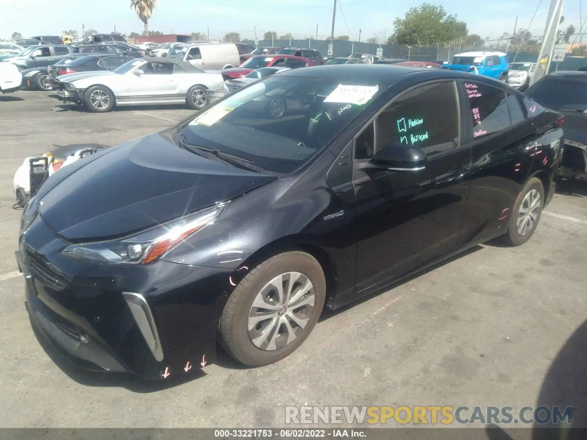 2 Photograph of a damaged car JTDL9MFU6M3027793 TOYOTA PRIUS 2021