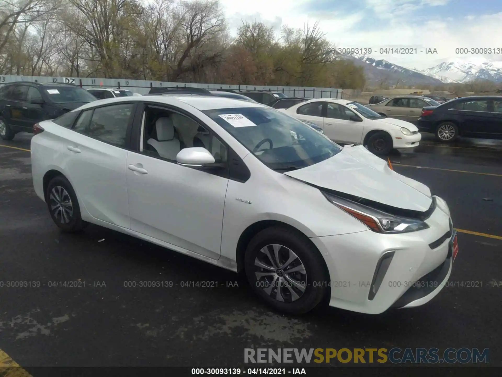 1 Photograph of a damaged car JTDL9MFU6M3028586 TOYOTA PRIUS 2021