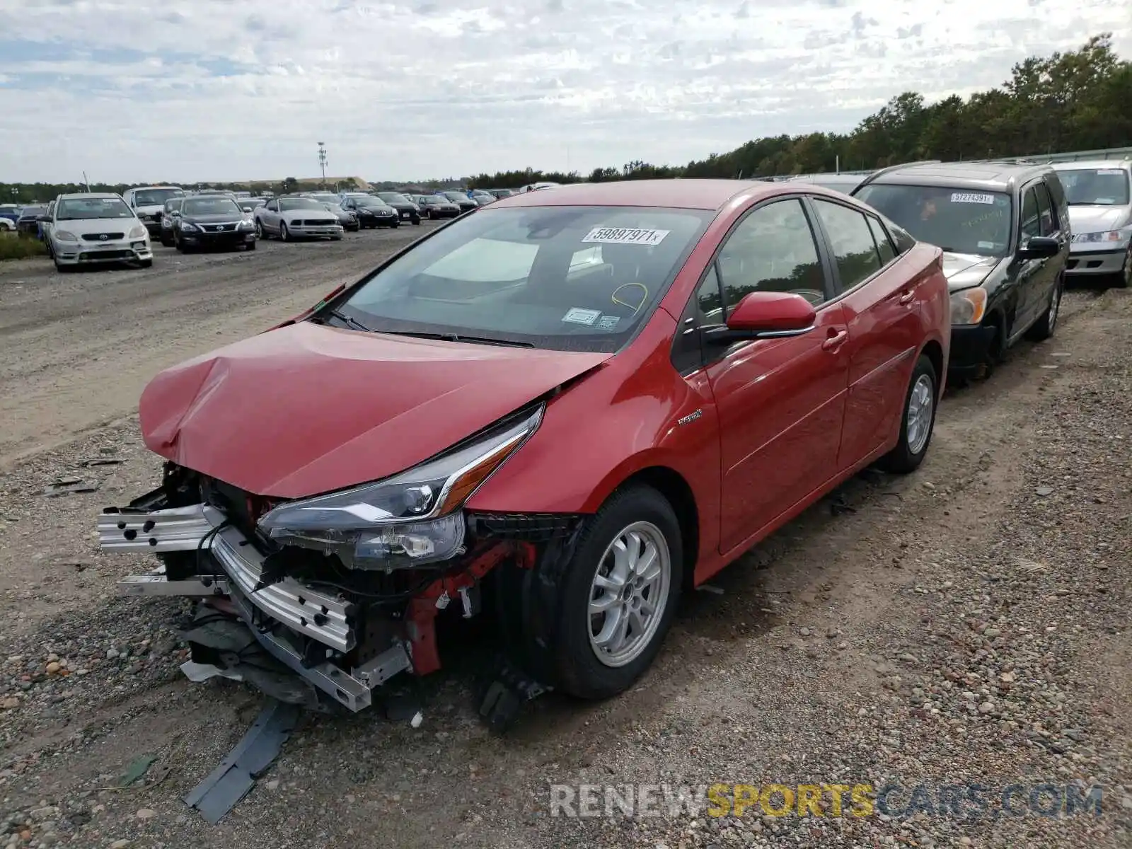 2 Photograph of a damaged car JTDL9MFU6M3029138 TOYOTA PRIUS 2021