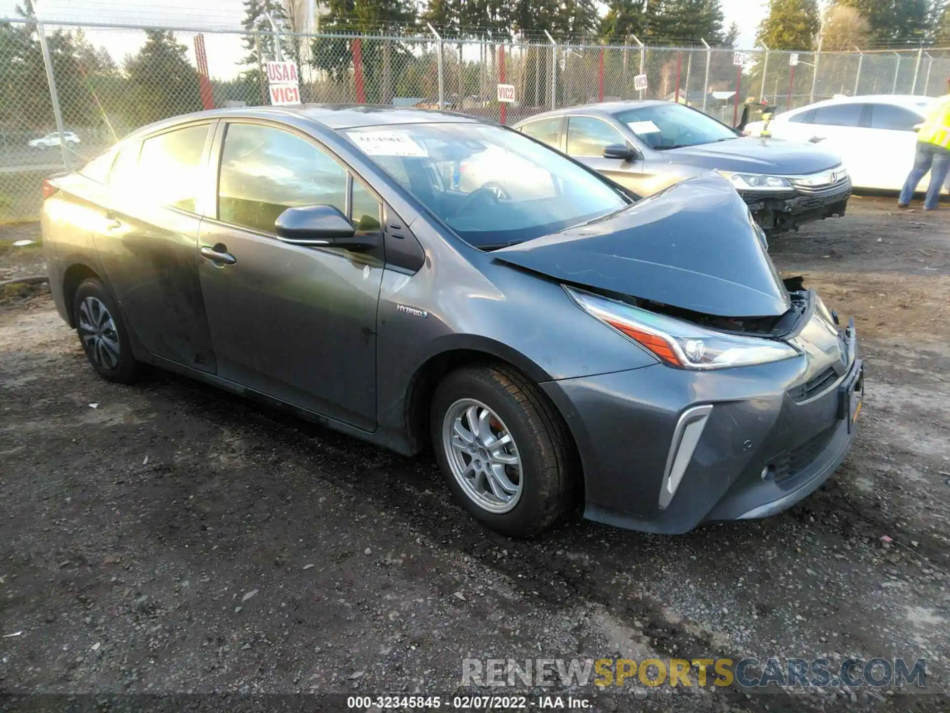 1 Photograph of a damaged car JTDL9MFU6M3030662 TOYOTA PRIUS 2021