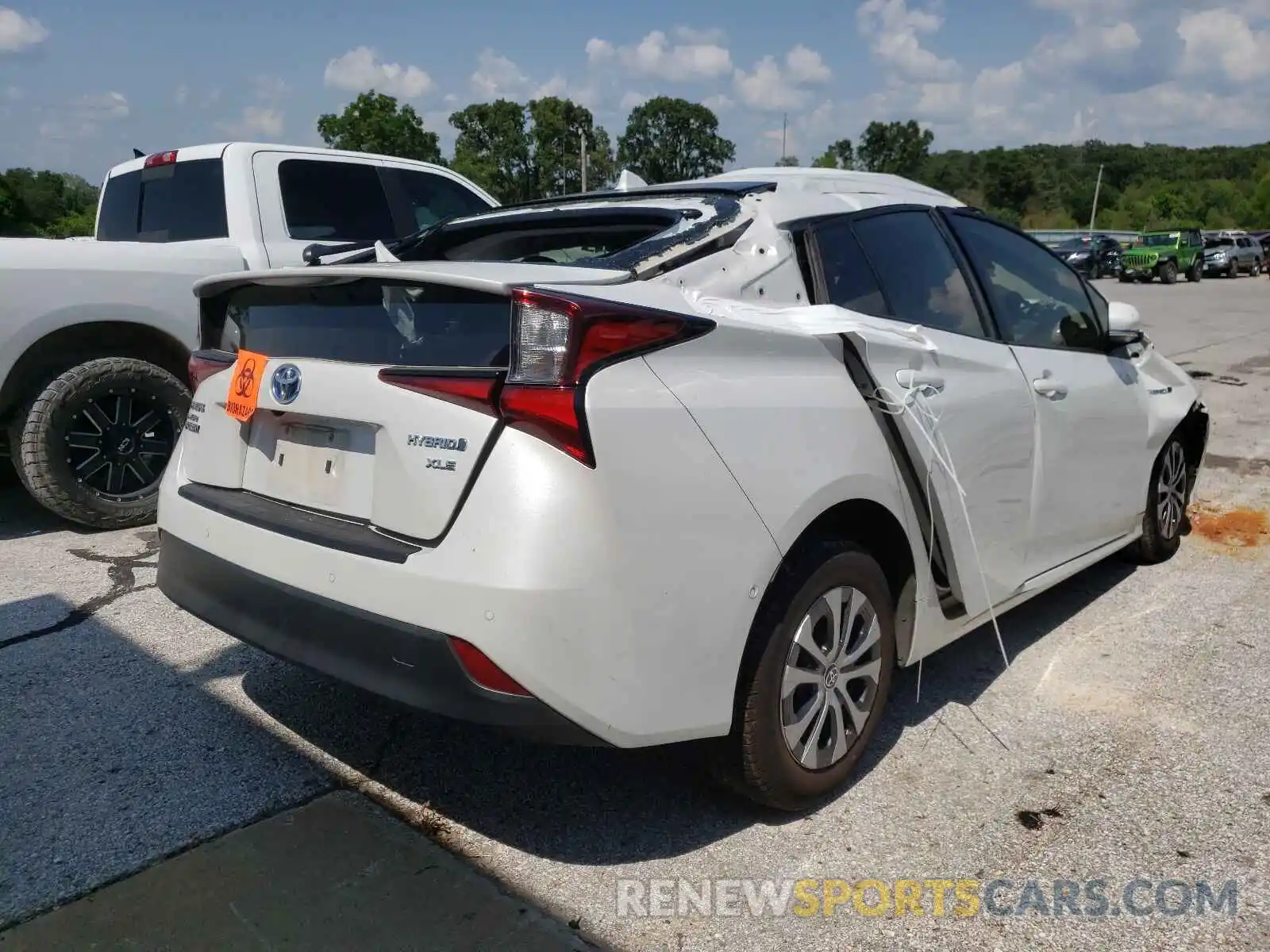 4 Photograph of a damaged car JTDL9MFU7M3022697 TOYOTA PRIUS 2021