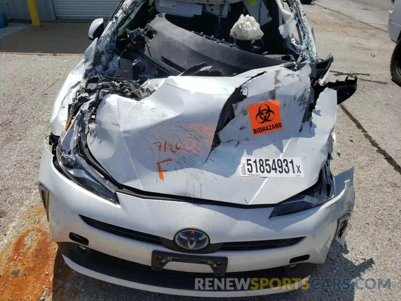 7 Photograph of a damaged car JTDL9MFU7M3022697 TOYOTA PRIUS 2021