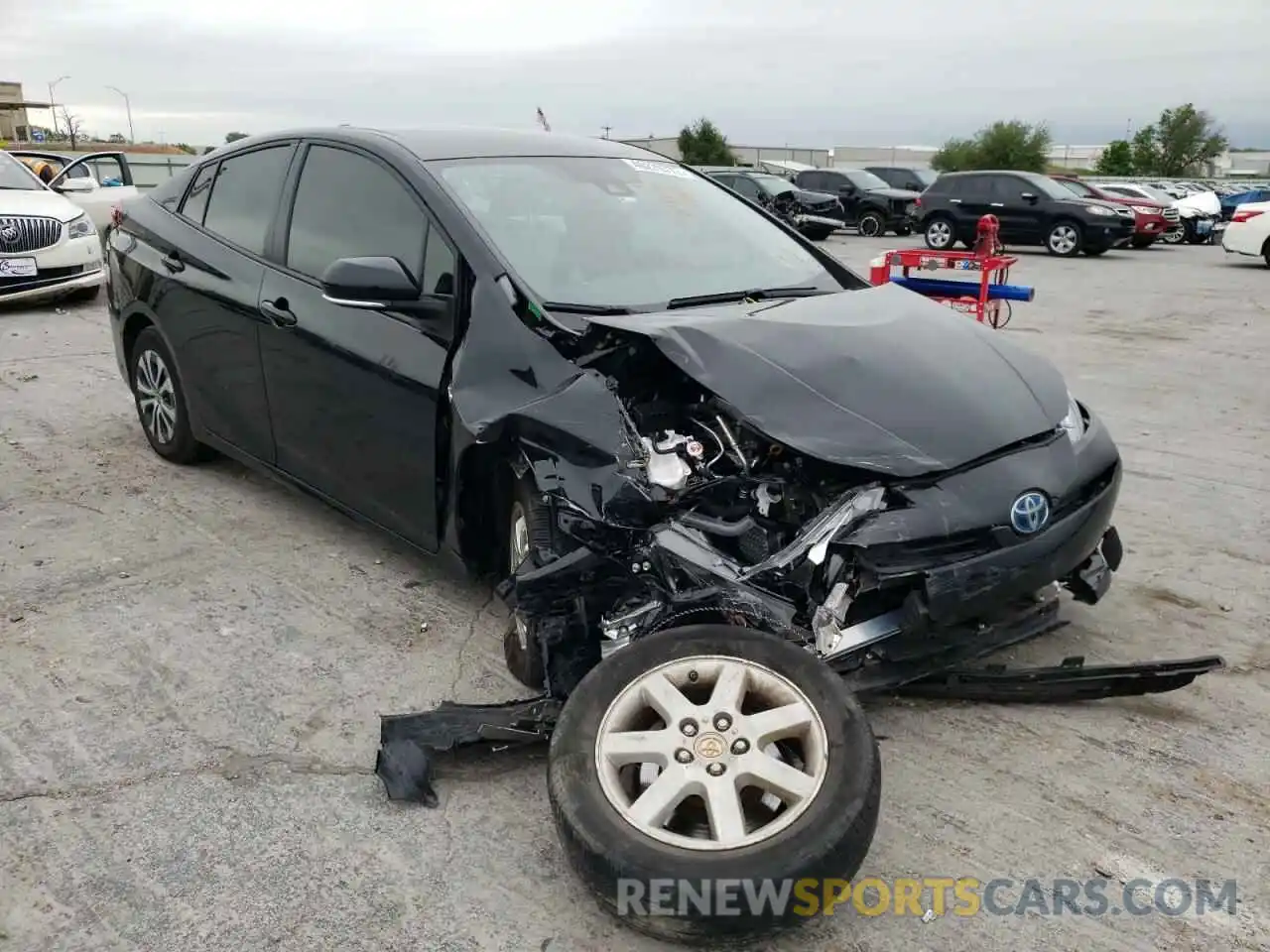 1 Photograph of a damaged car JTDL9MFU7M3024224 TOYOTA PRIUS 2021