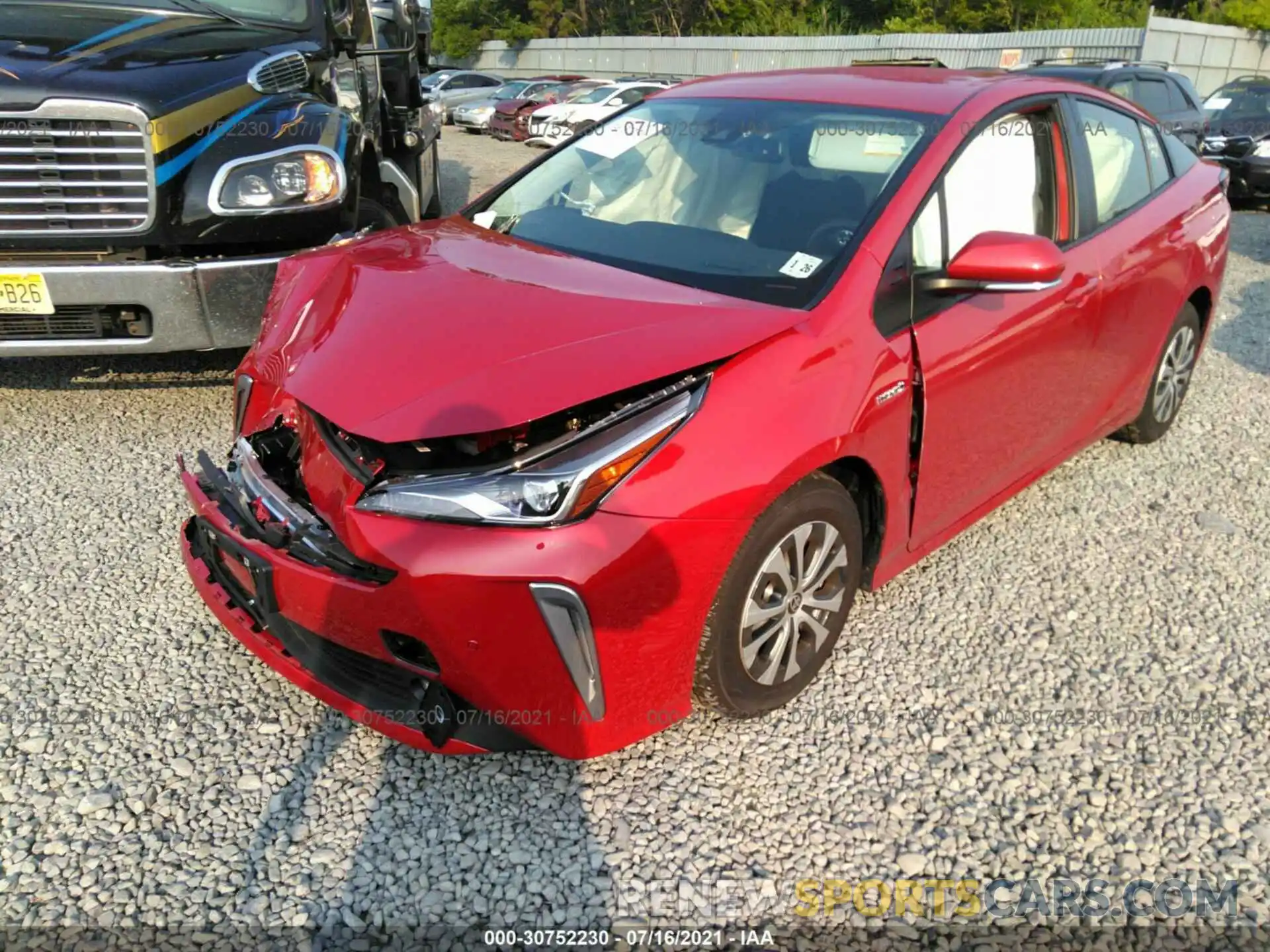 2 Photograph of a damaged car JTDL9MFU7M3025051 TOYOTA PRIUS 2021