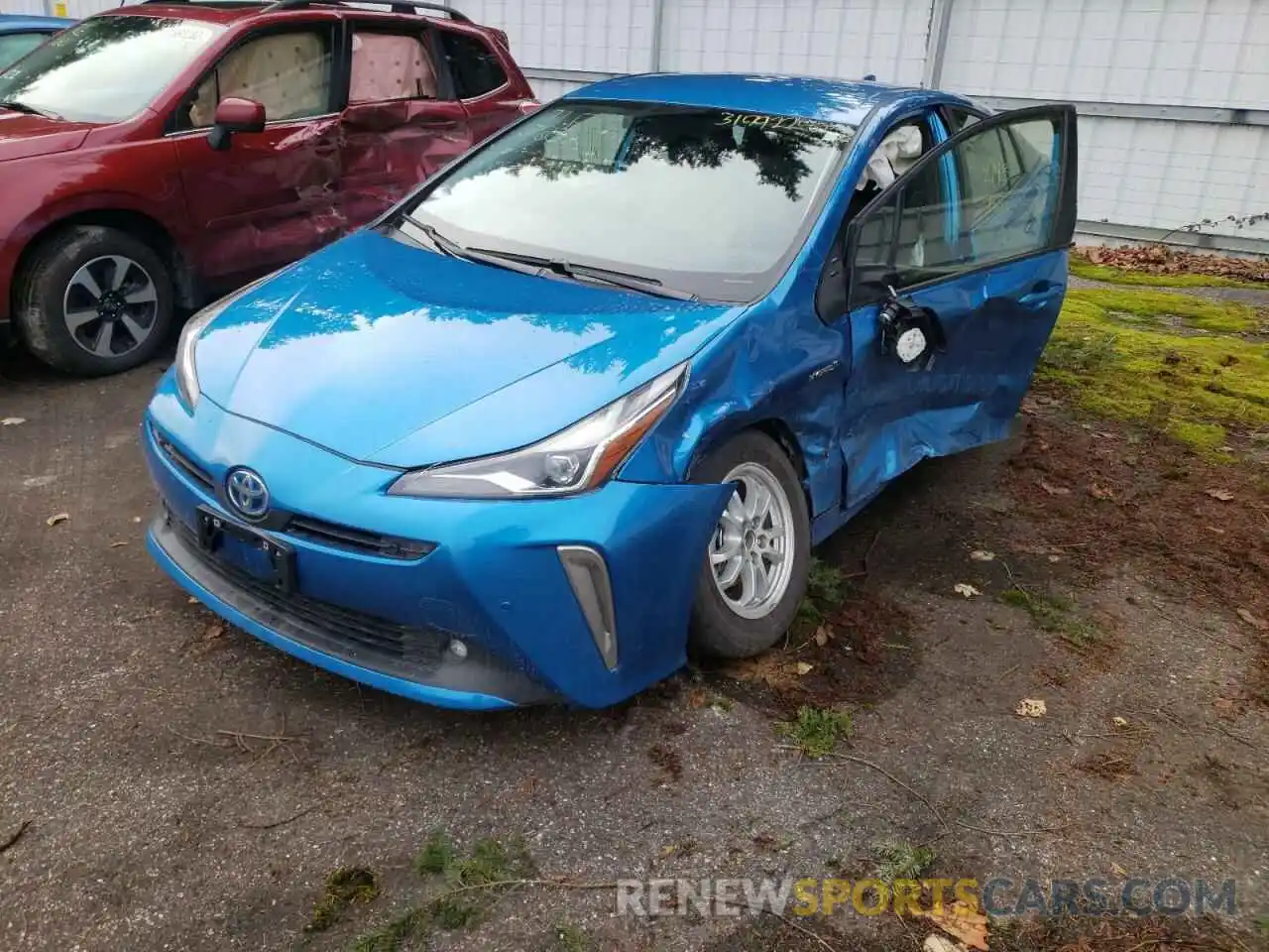 2 Photograph of a damaged car JTDL9MFU7M3026216 TOYOTA PRIUS 2021