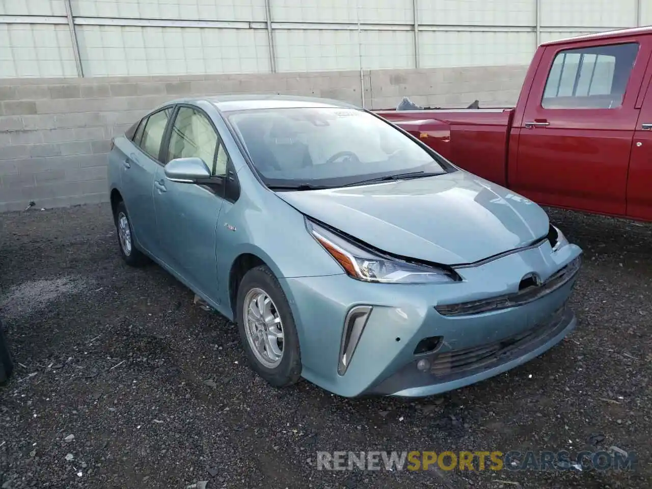 1 Photograph of a damaged car JTDL9MFU7M3026233 TOYOTA PRIUS 2021