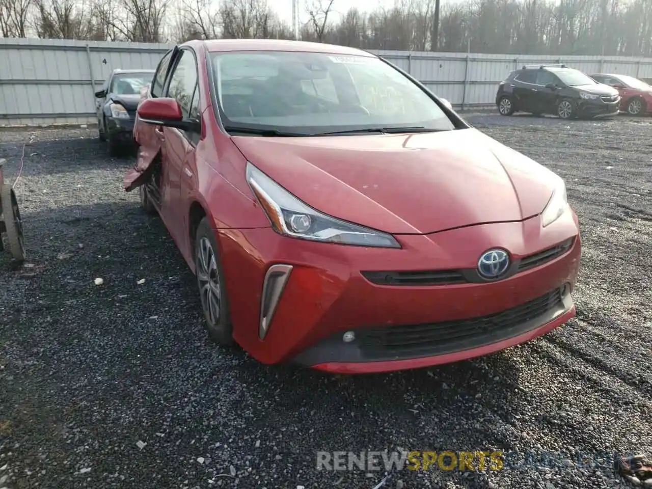 1 Photograph of a damaged car JTDL9MFU7M3026507 TOYOTA PRIUS 2021