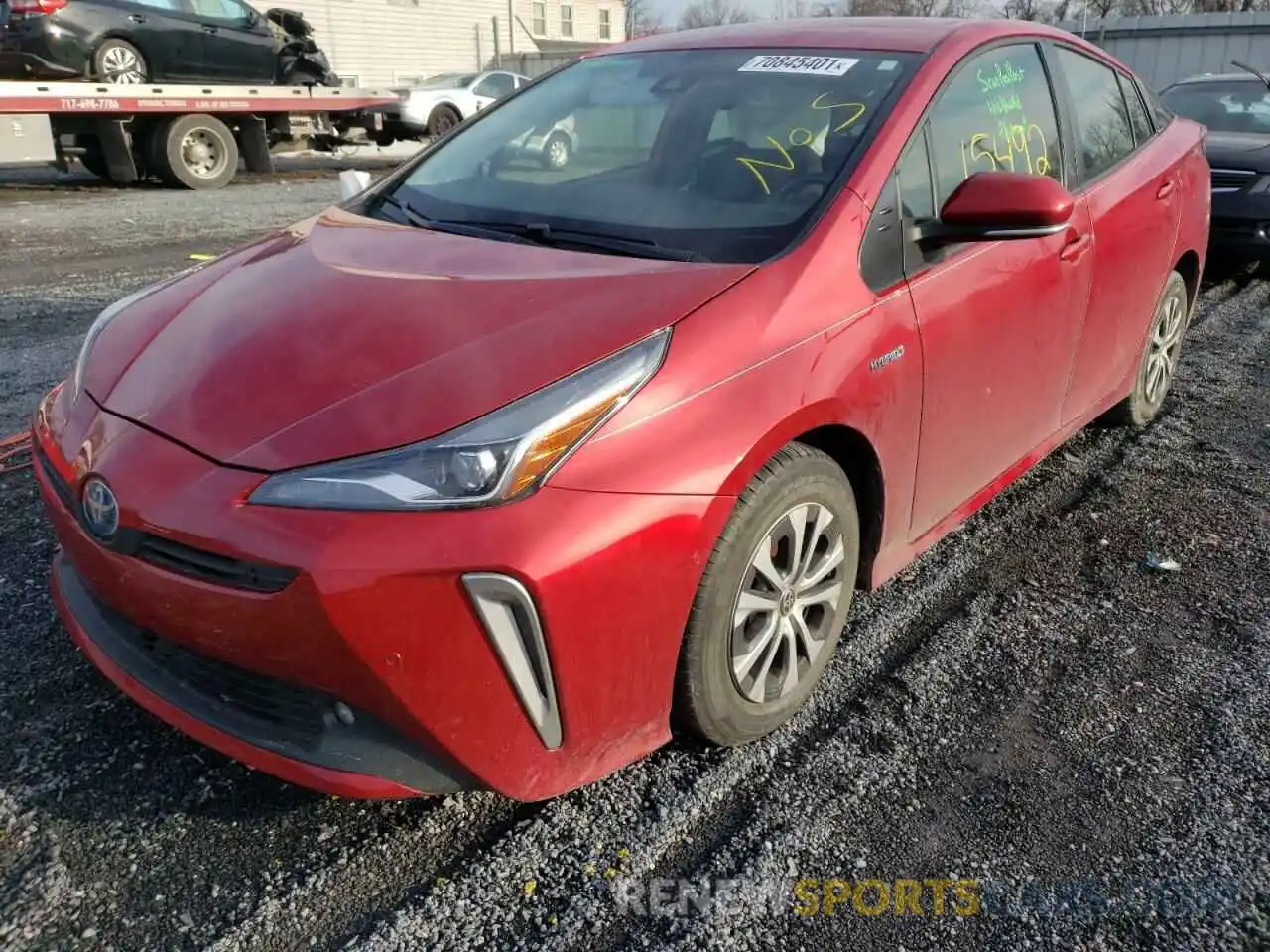 2 Фотография поврежденного автомобиля JTDL9MFU7M3026507 TOYOTA PRIUS 2021