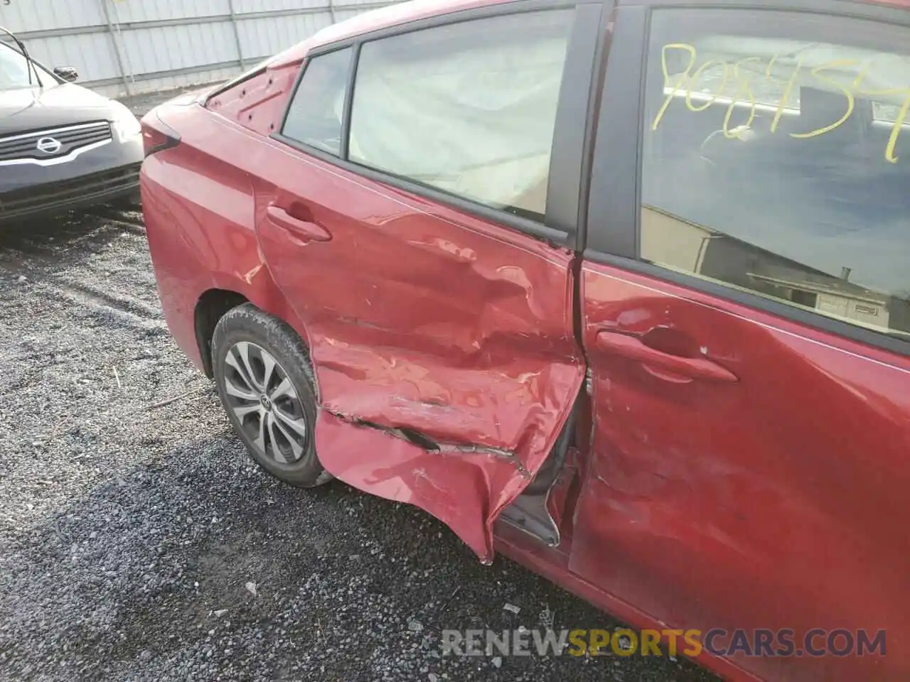 9 Photograph of a damaged car JTDL9MFU7M3026507 TOYOTA PRIUS 2021