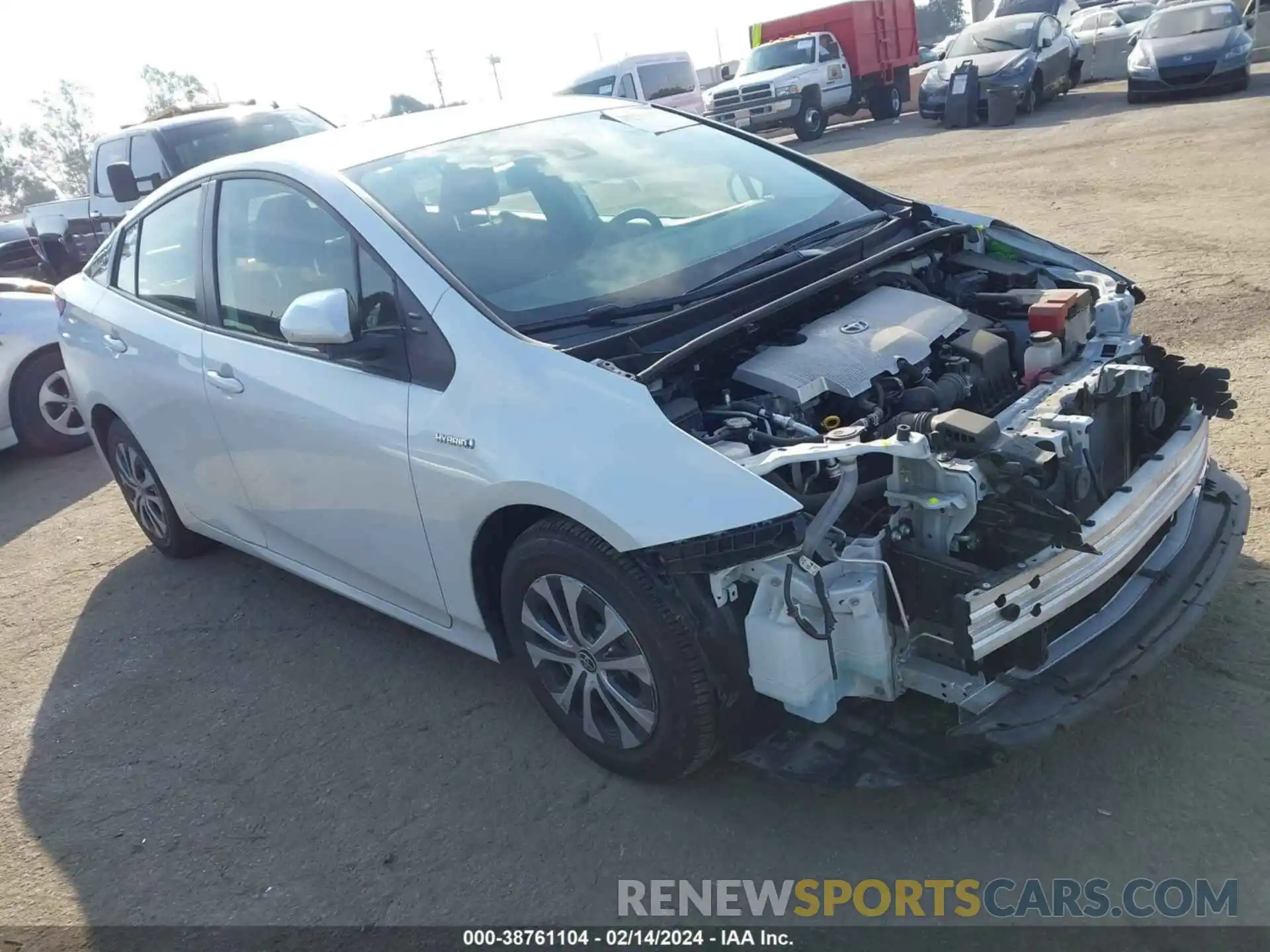 1 Photograph of a damaged car JTDL9MFU7M3027415 TOYOTA PRIUS 2021